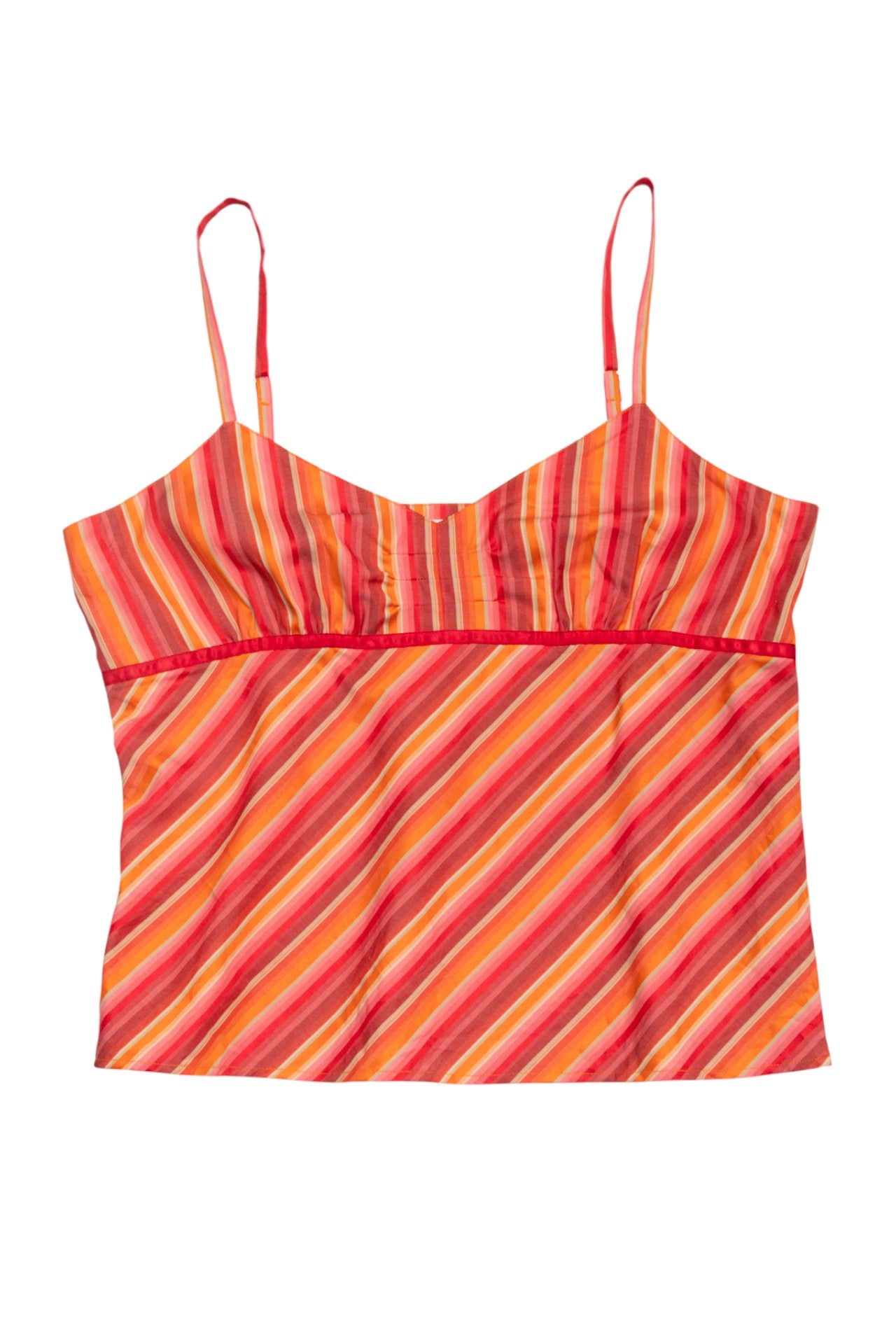 #31 Tommy Hilfiger Striped Camisole Top Orange | c. 172 | Size 12/14