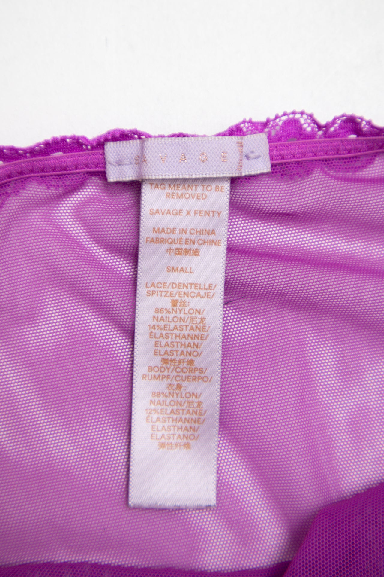 #201 Savage X Fenty purple mesh cami | c. 162 | size 8