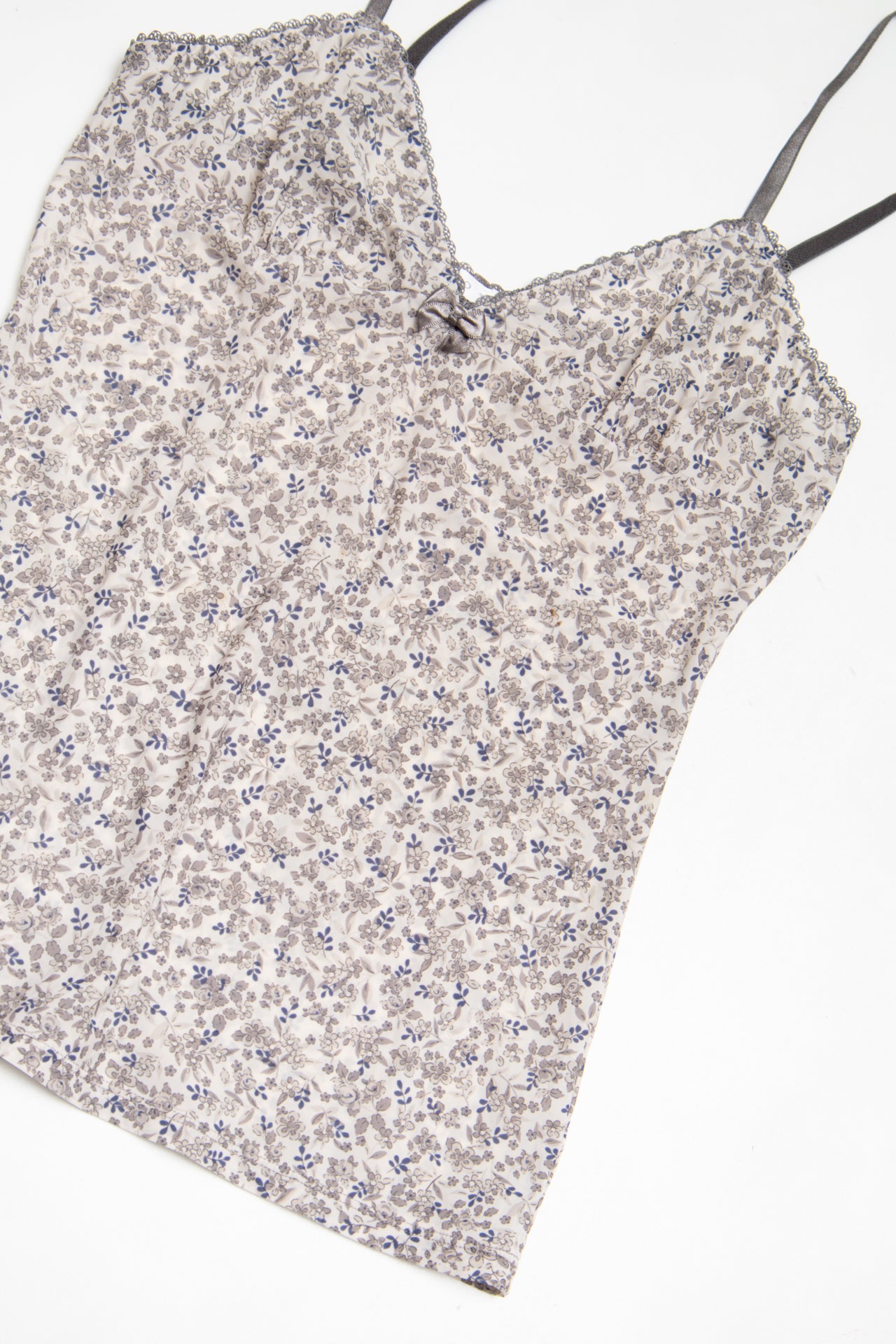 #205 Oysho floral lace trim cami | c. 162 | size 8