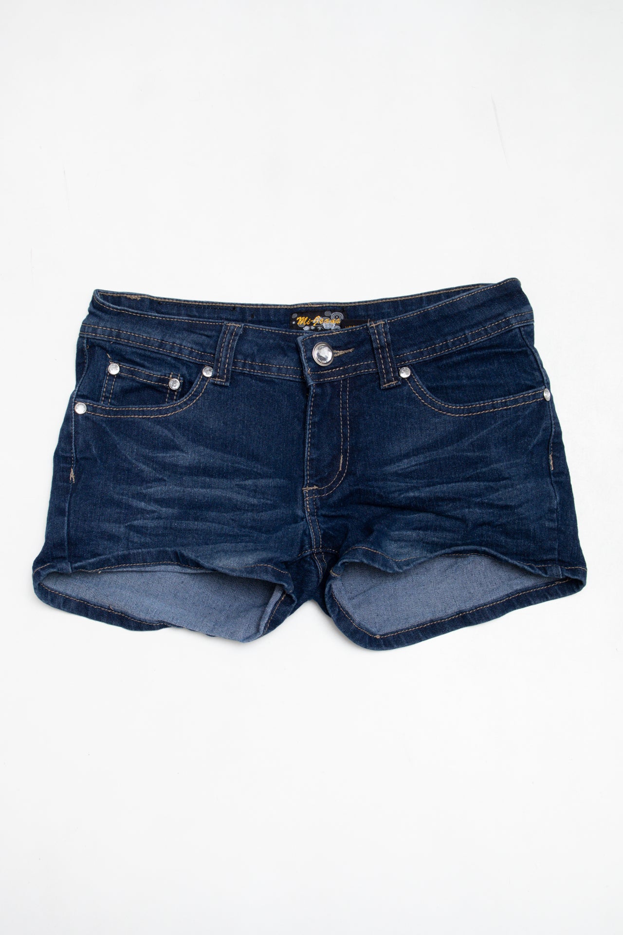 #211 Mi rhinestoned mini shorts | c. 162 | size 6