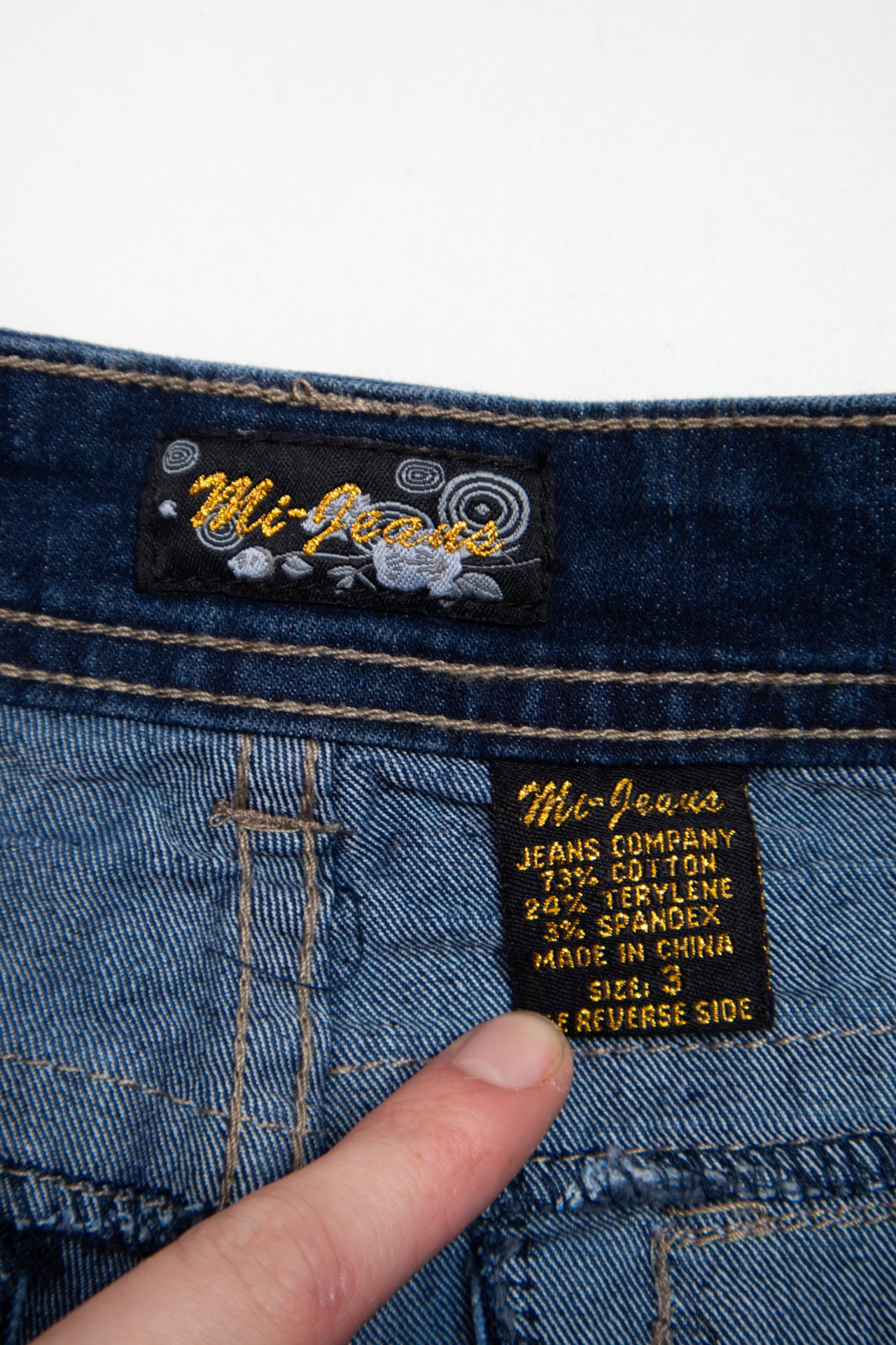 #211 Mi rhinestoned mini shorts | c. 162 | size 6
