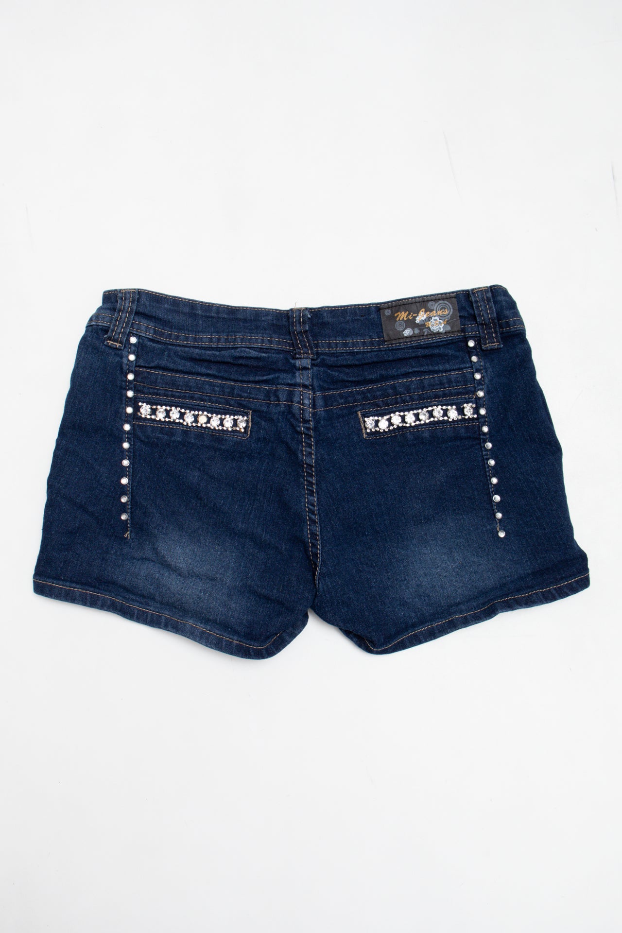 #211 Mi rhinestoned mini shorts | c. 162 | size 6