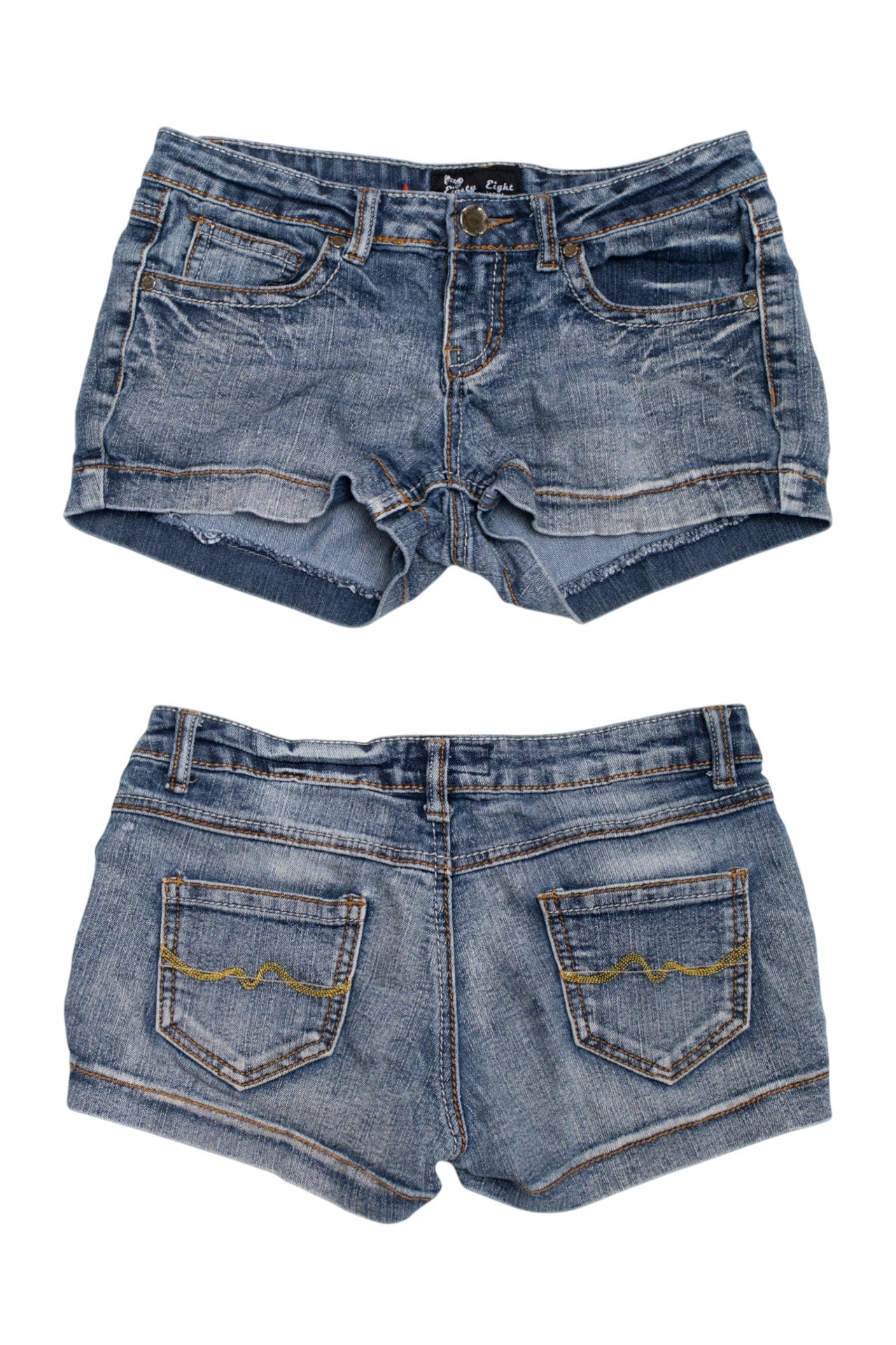 #212 Eighty Eight denim mini shorts | c. 162 | size 6