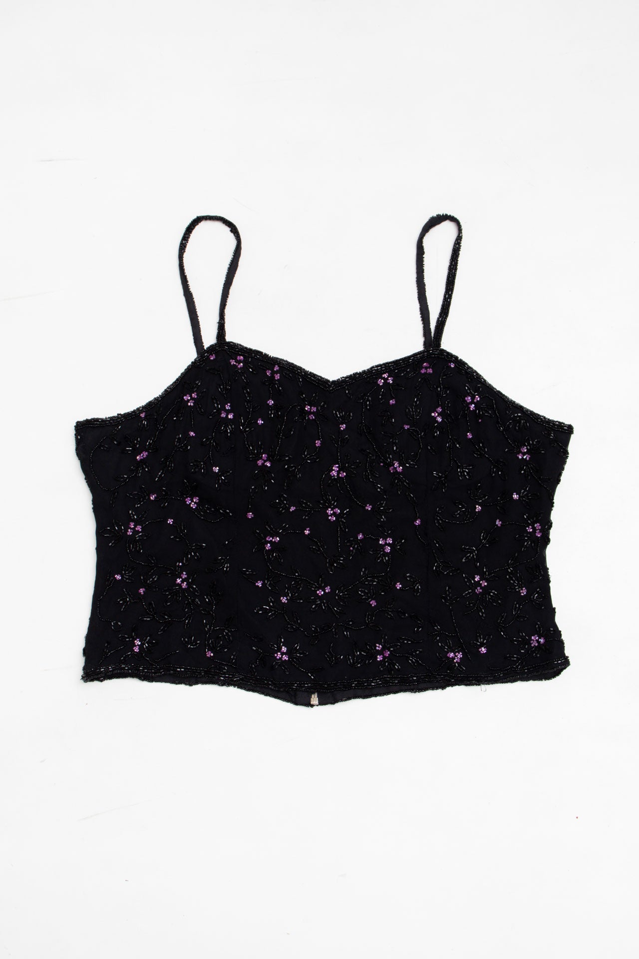 #225 Paradise NY silk beaded cami | c. 154 | size 14/16