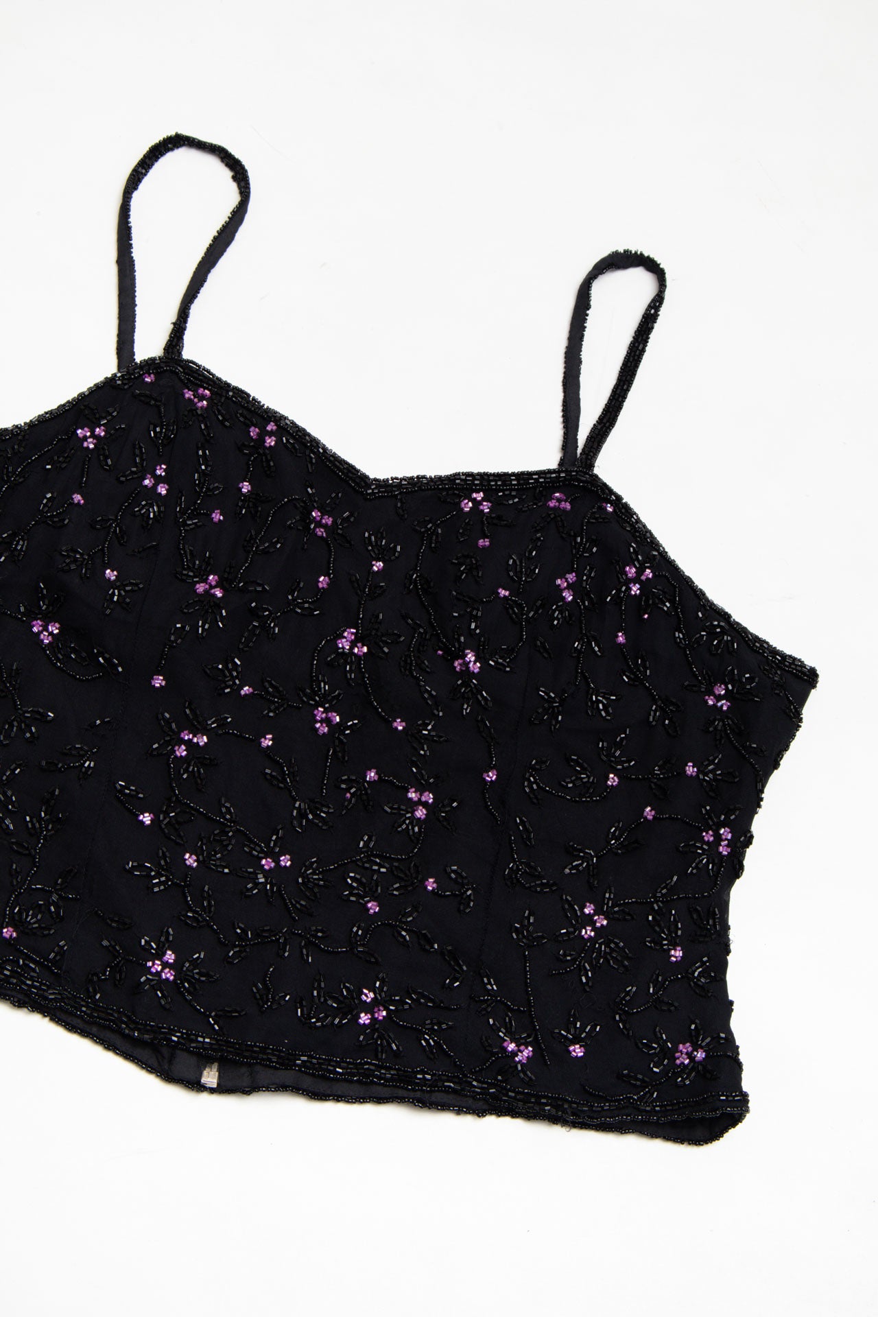 #225 Paradise NY silk beaded cami | c. 154 | size 14/16