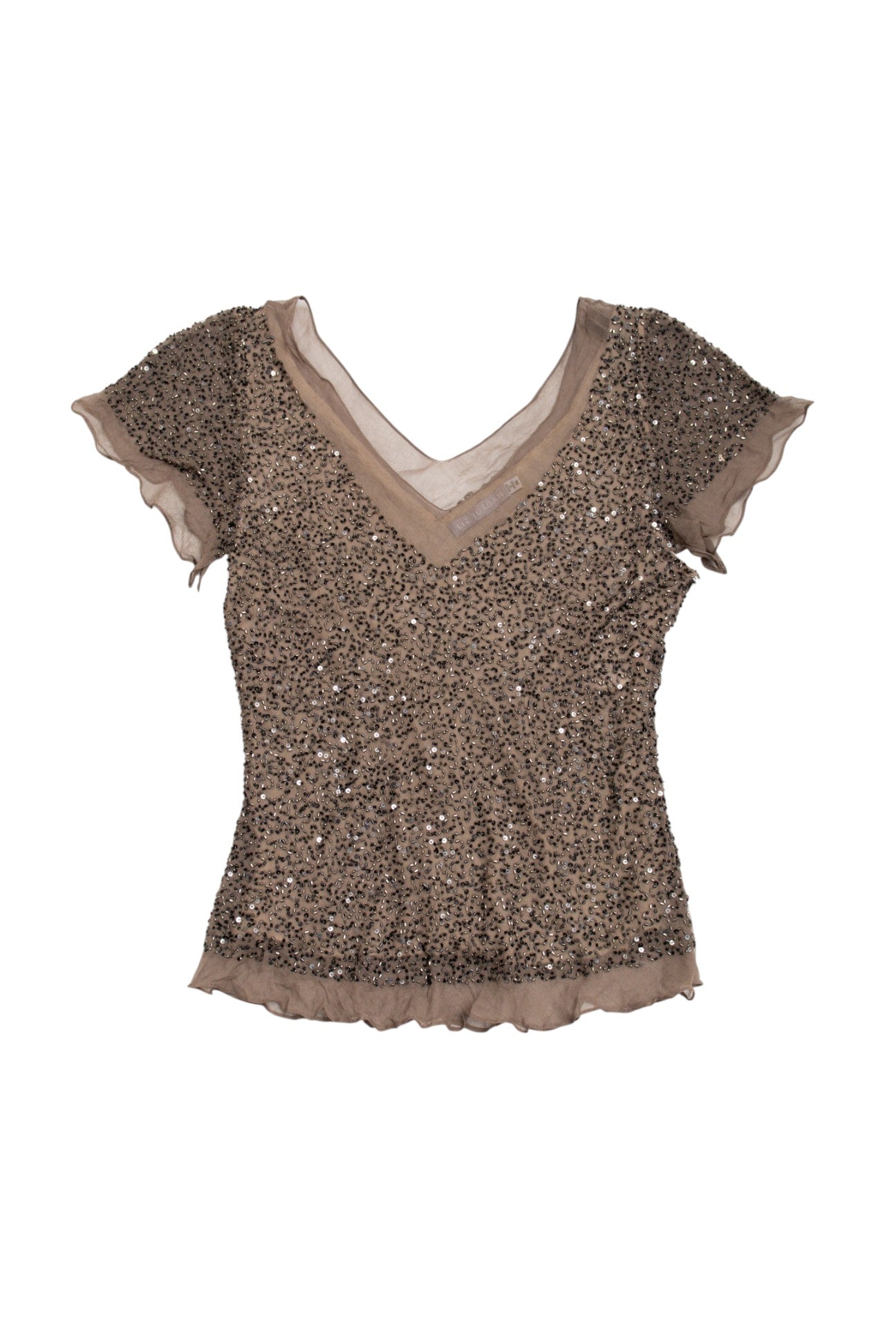 #230 Liz Jordan silk beaded top | c. 154 | size 10
