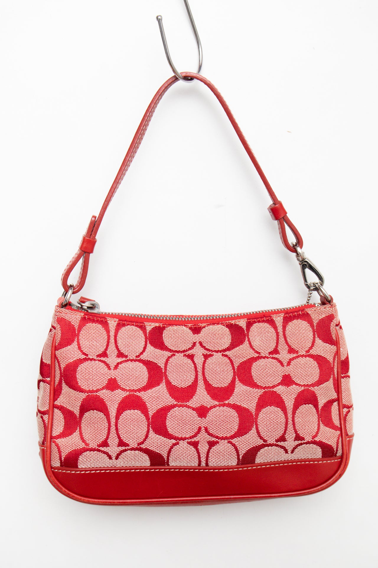 #225 Coach red monogram demi bag | c. 162