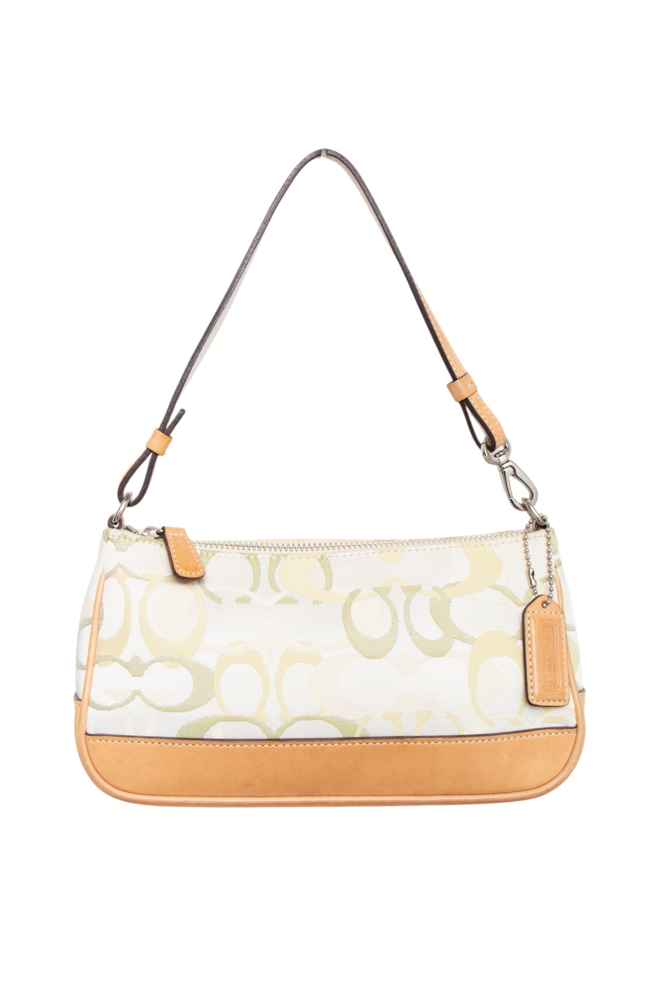 #226 Coach green/white monogram demi bag | c. 162