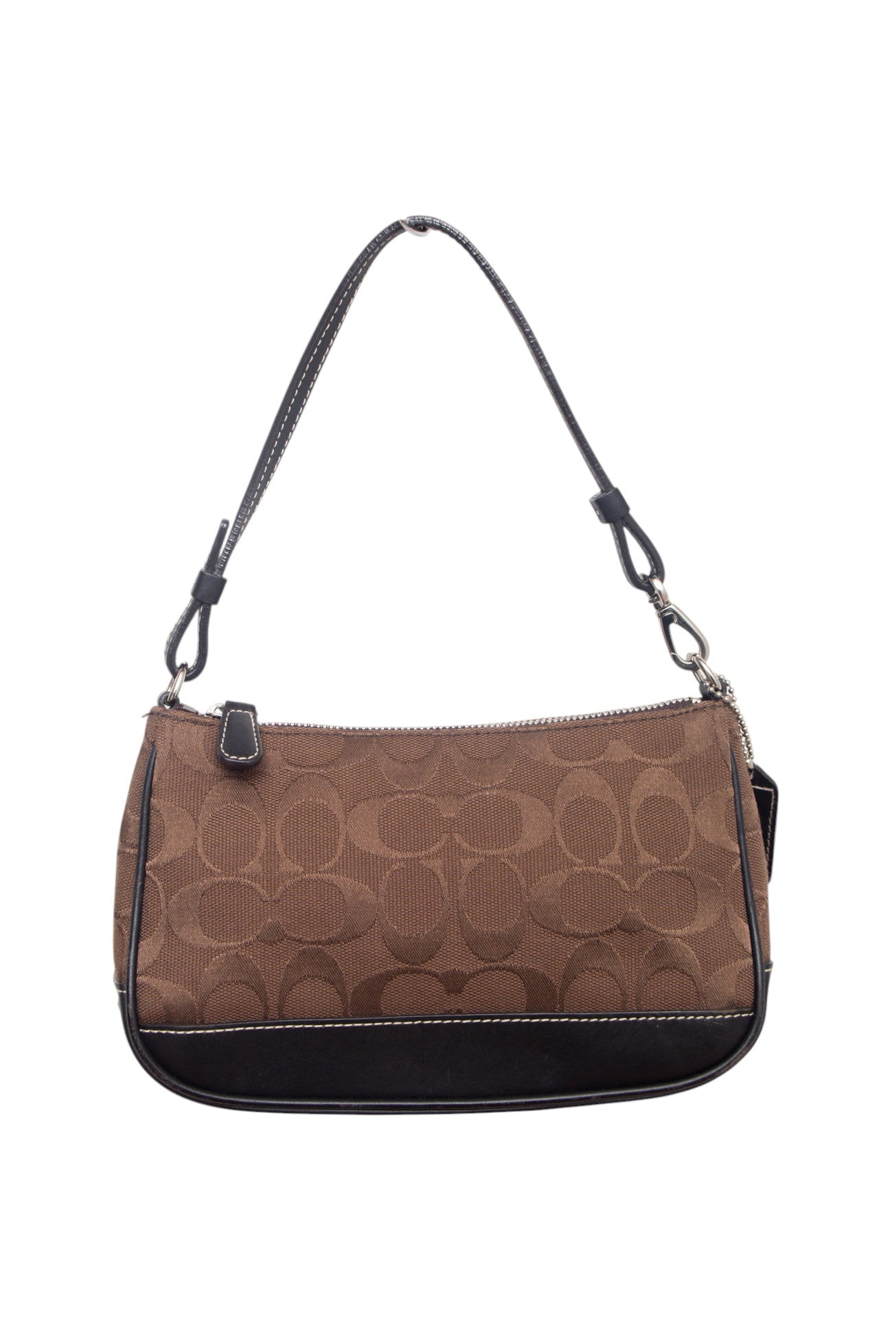 #227 Coach green/white monogram demi bag | c. 162