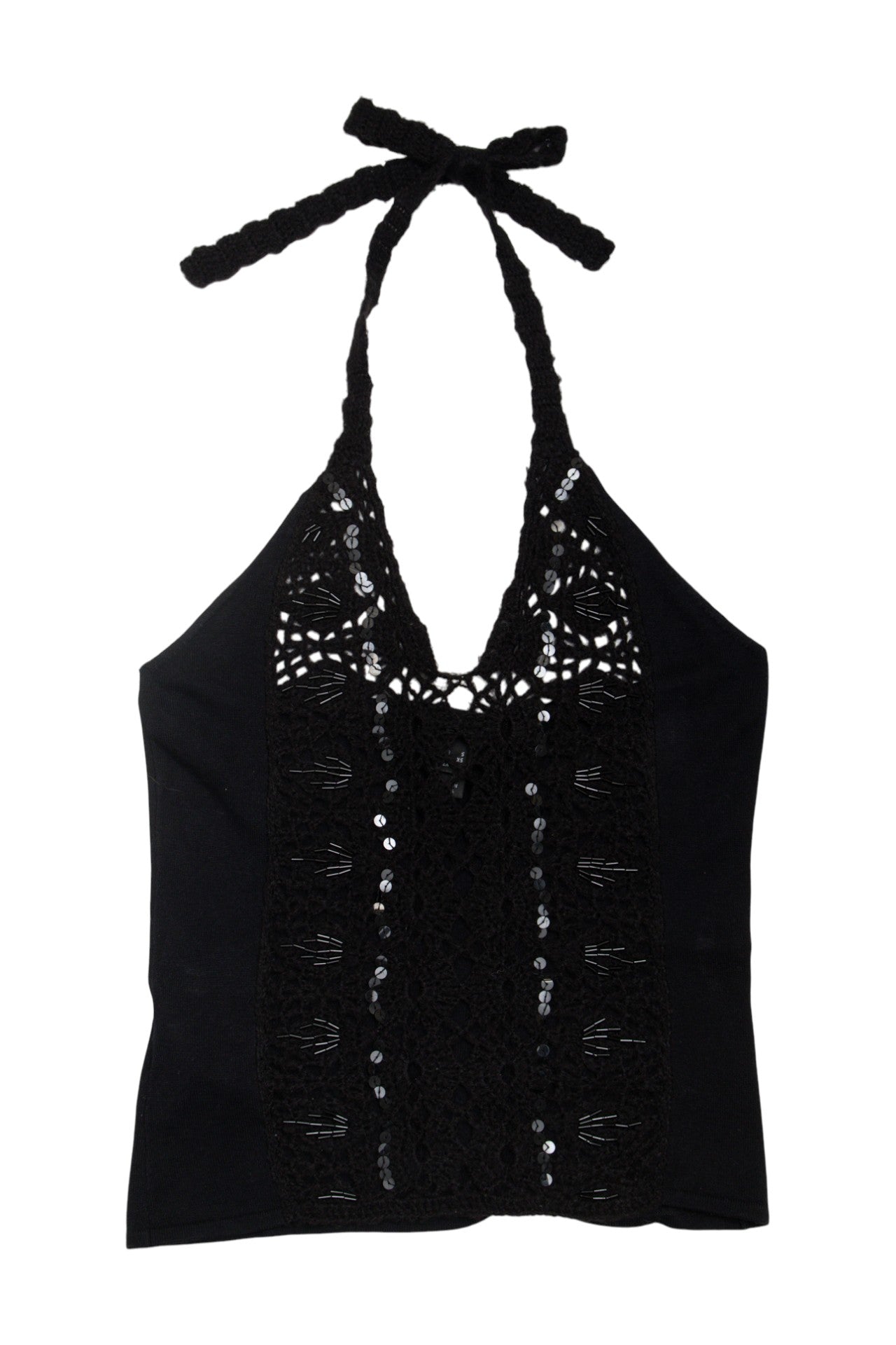 #65 Mng Halter Top Black | c. 172 | Size 8