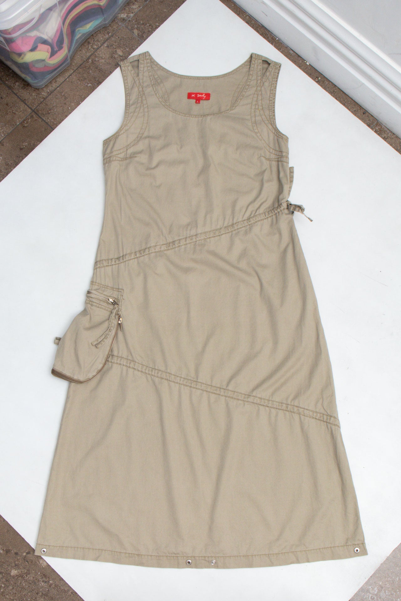 #19 Derhy Khaki Dress | Shes The Man | Size 12