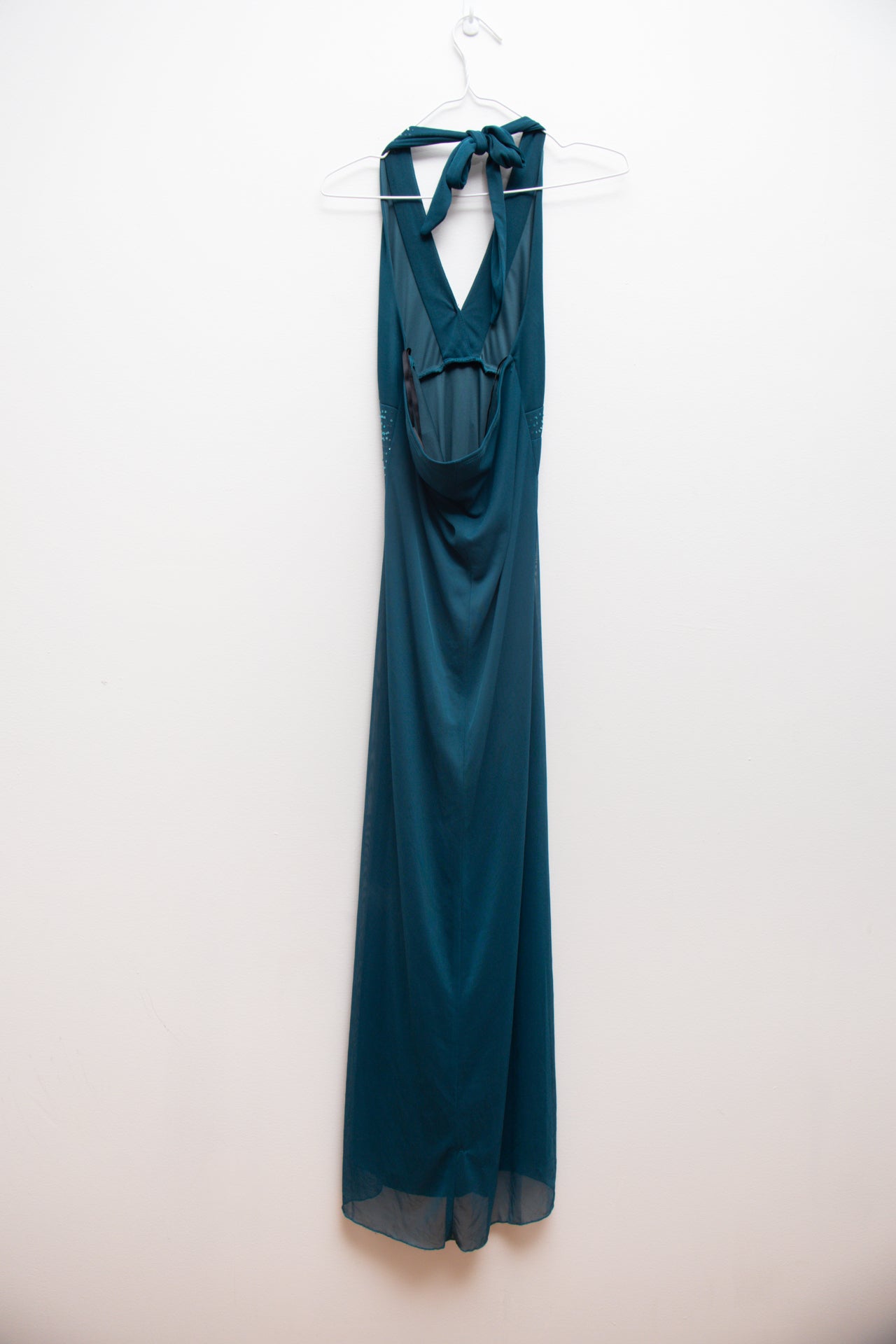 #237 Rampage sequinned teal maxi dress | c. 162 | size 10/12