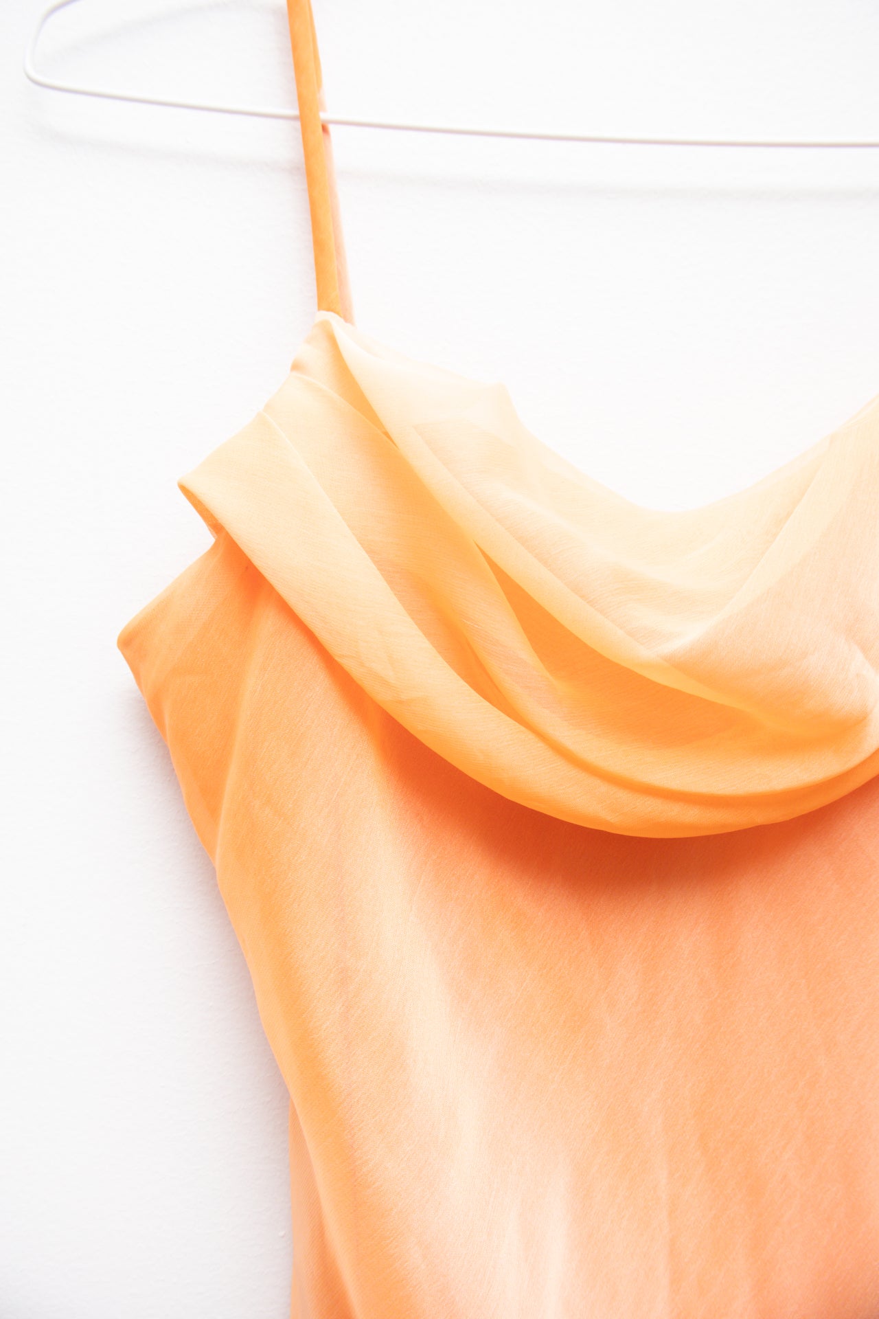 #238 Fair Weather orange/pink evening dress | c. 162 | size 8