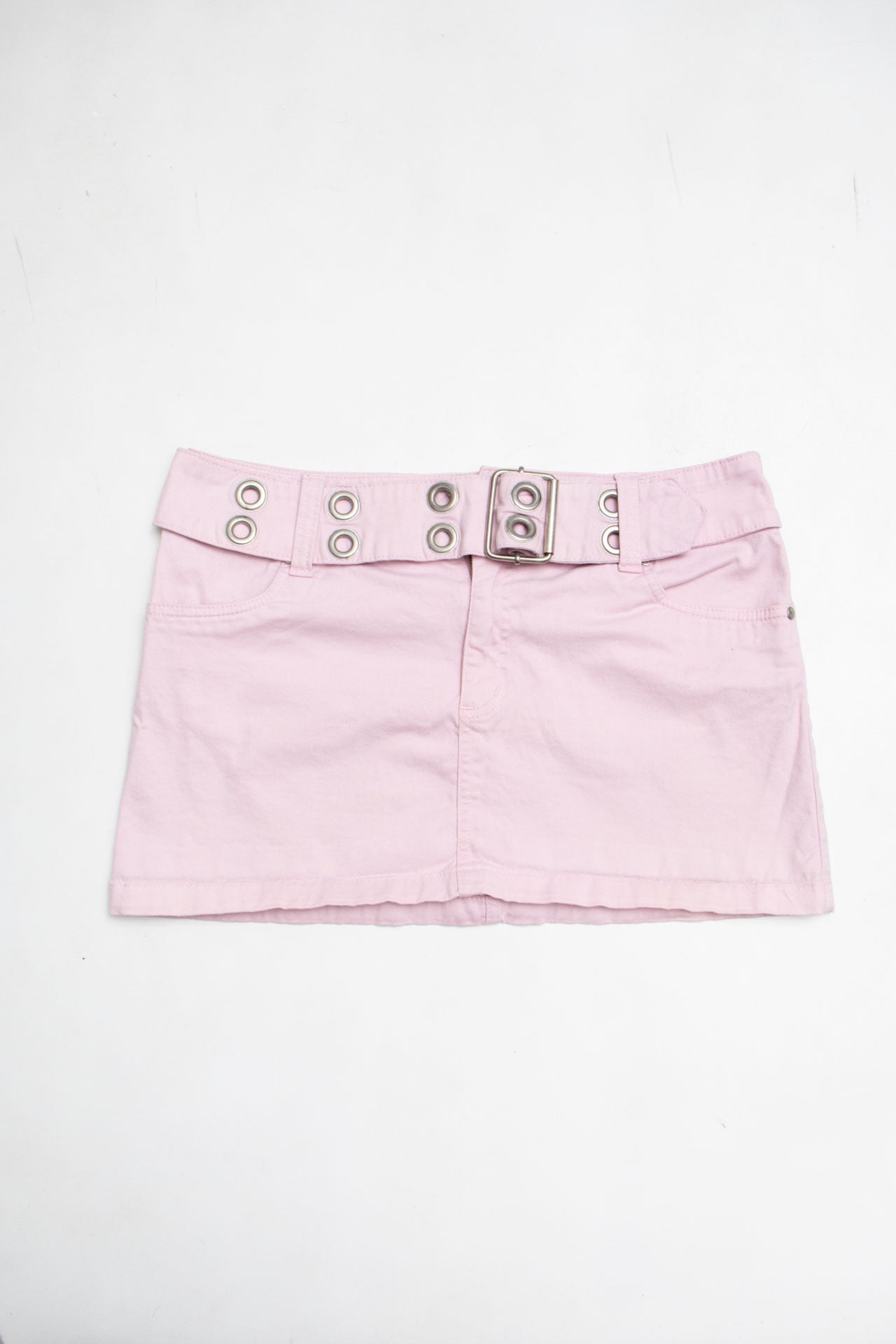 #105 Y2K Eyelet Belt Mini Skirt | C.149 | Size 10