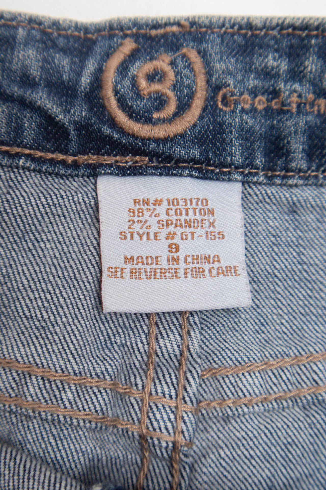 #01 Star print denim mini skirt | c. 162 | size 8