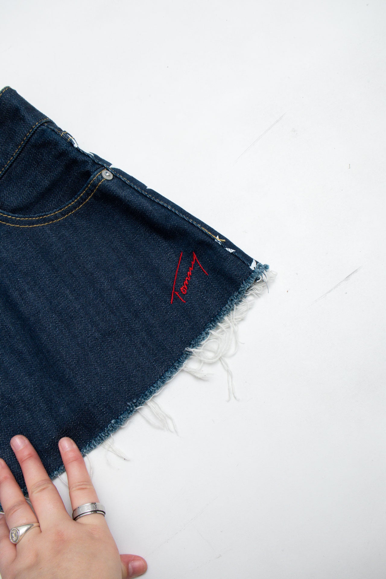 #24 Tommy Denim Mini | Shes The Man | Size 10