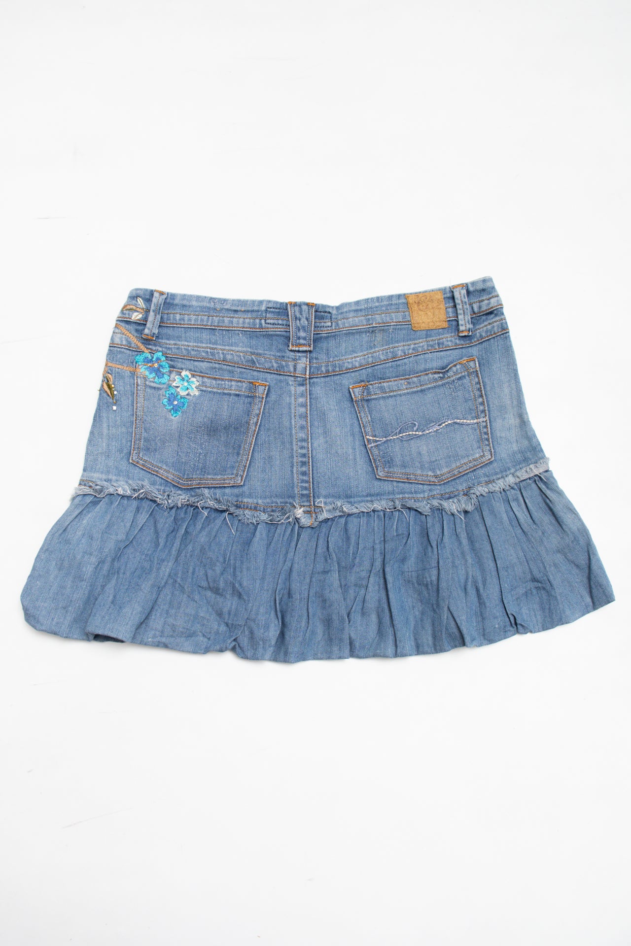 #11 Candies embroidered ruffle mini skirt | c. 162 | size 8/10