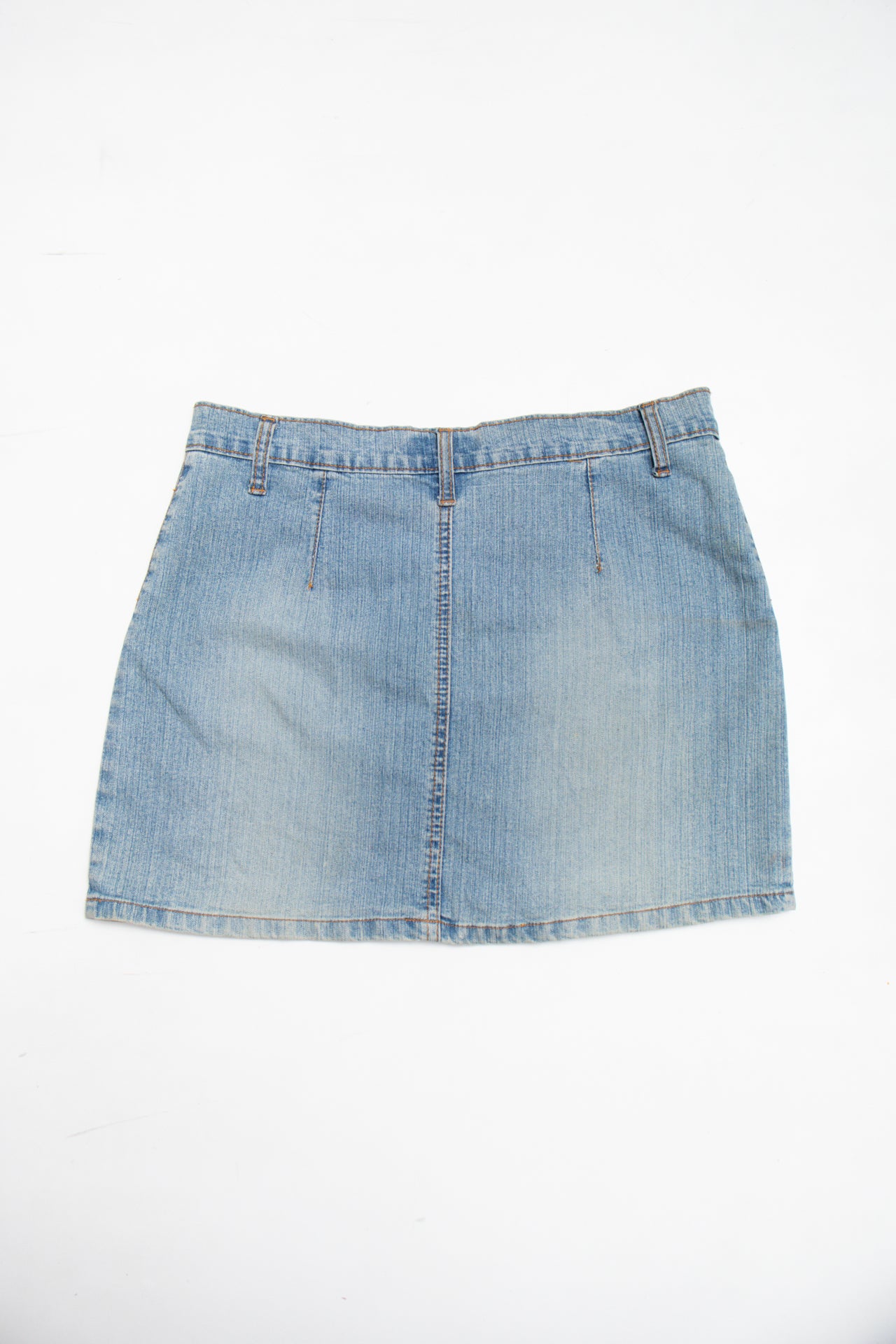 #14 Disil diagonal pleated denim skirt | c. 162 | size 10