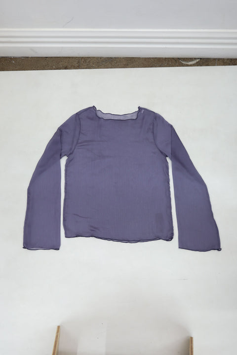 #39 Sheer Purple Long Sleeve | Friends | Size 10