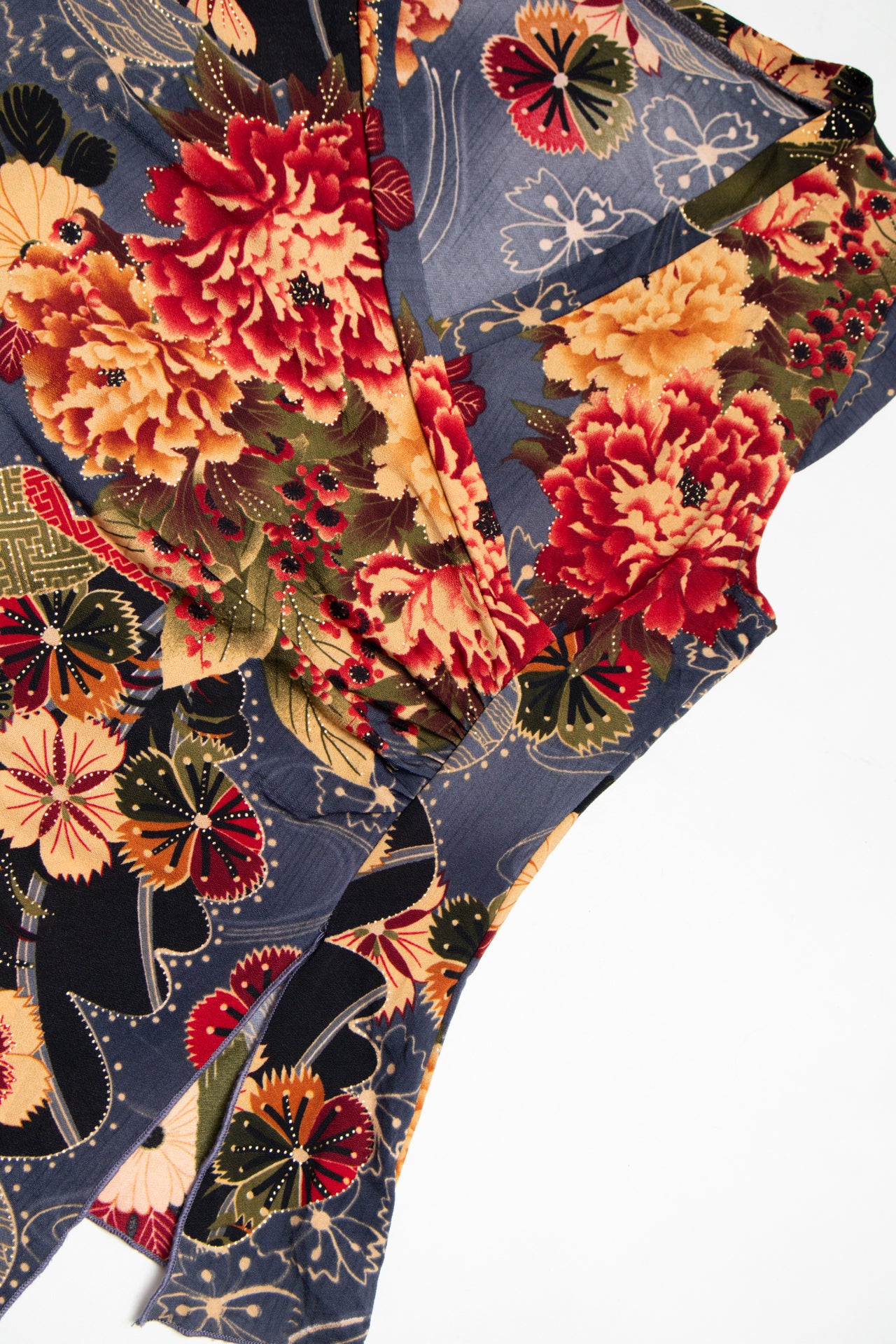 #28 Knitenjin floral gold dotted tank | c. 162 | size 8