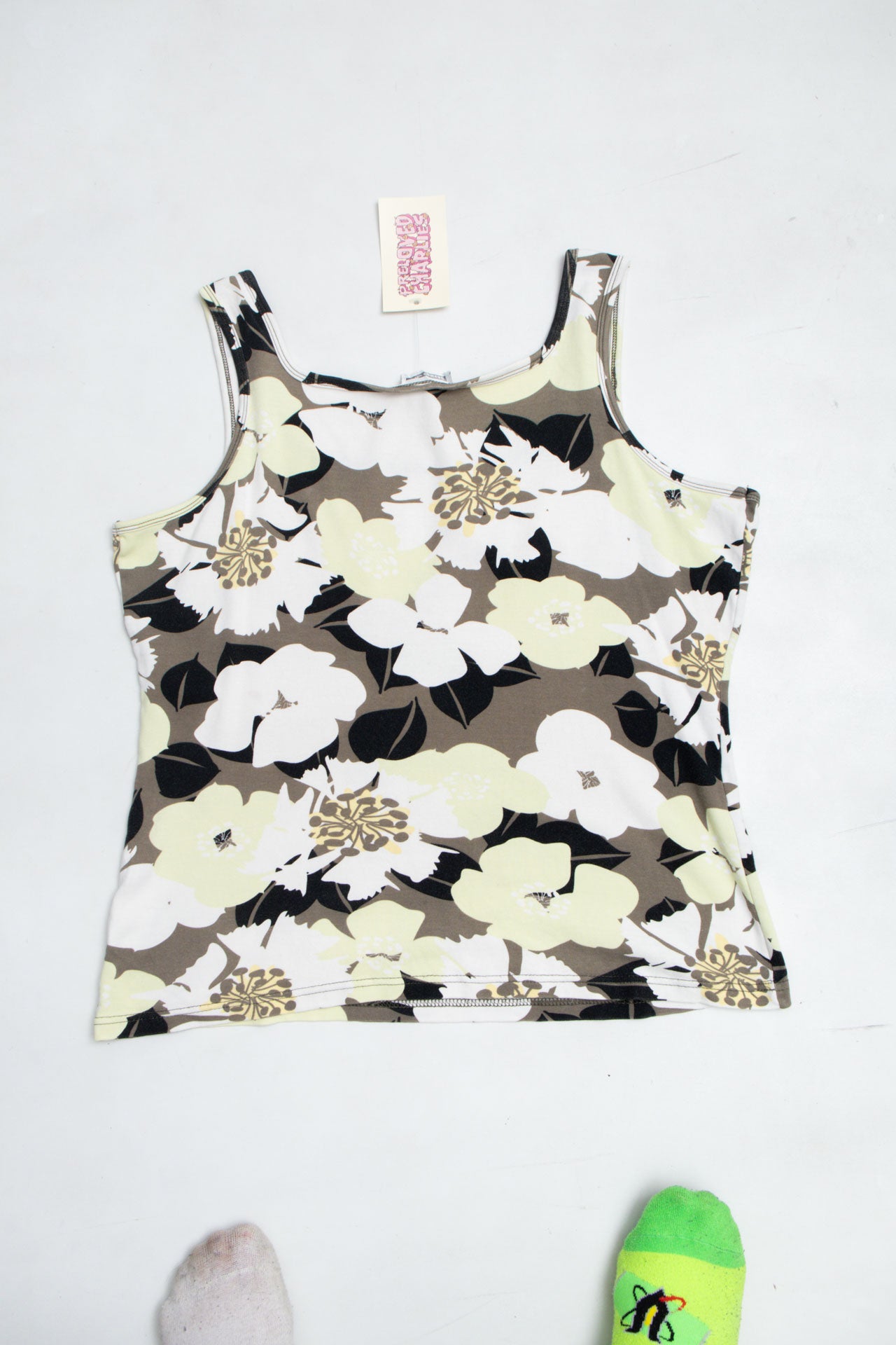 #62 Street One Floral Tank | Shes The Man | Size 12