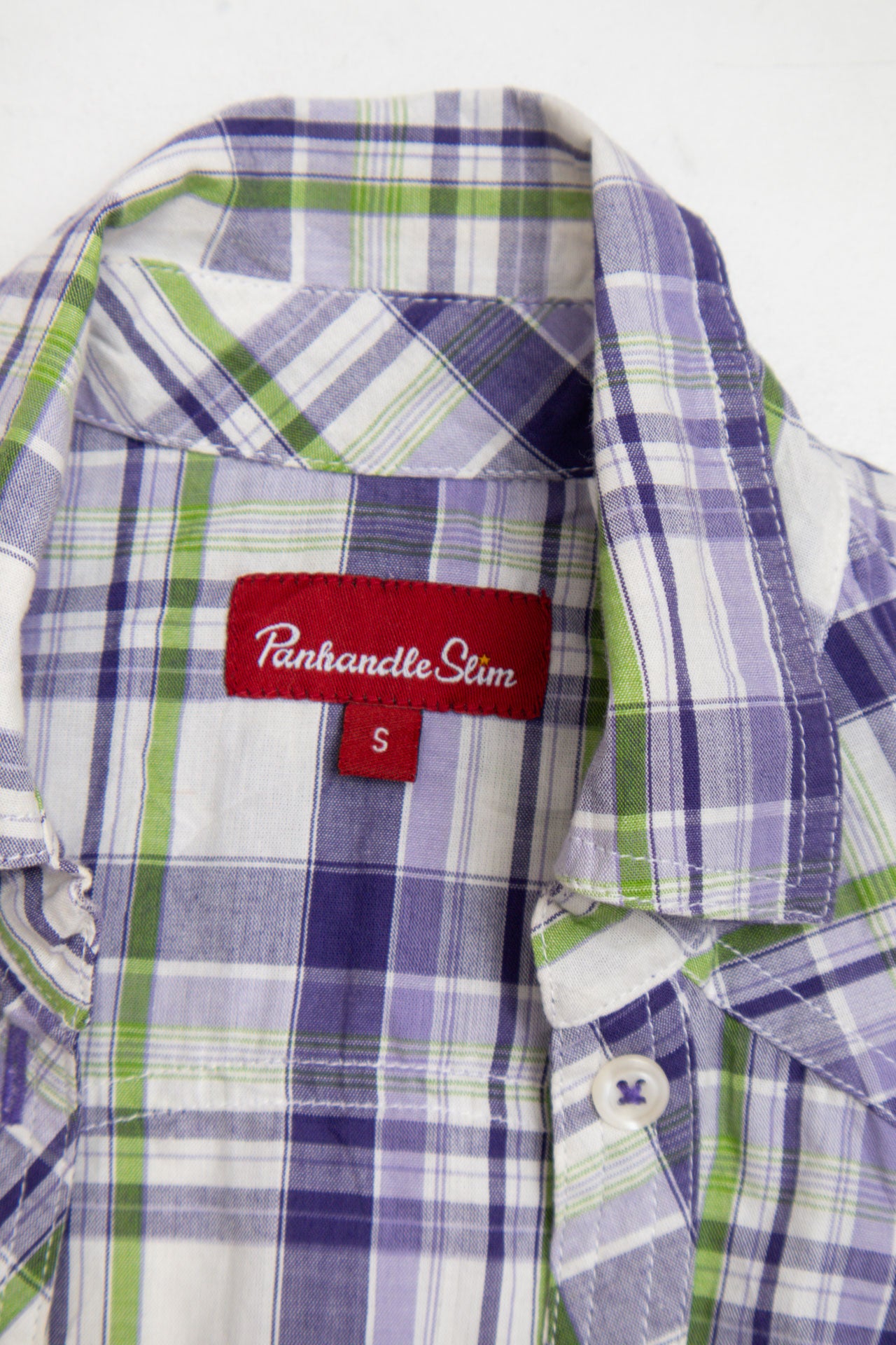 #55 Panhandle Slim plaid sleeveless blouse | c. 155 | size 8