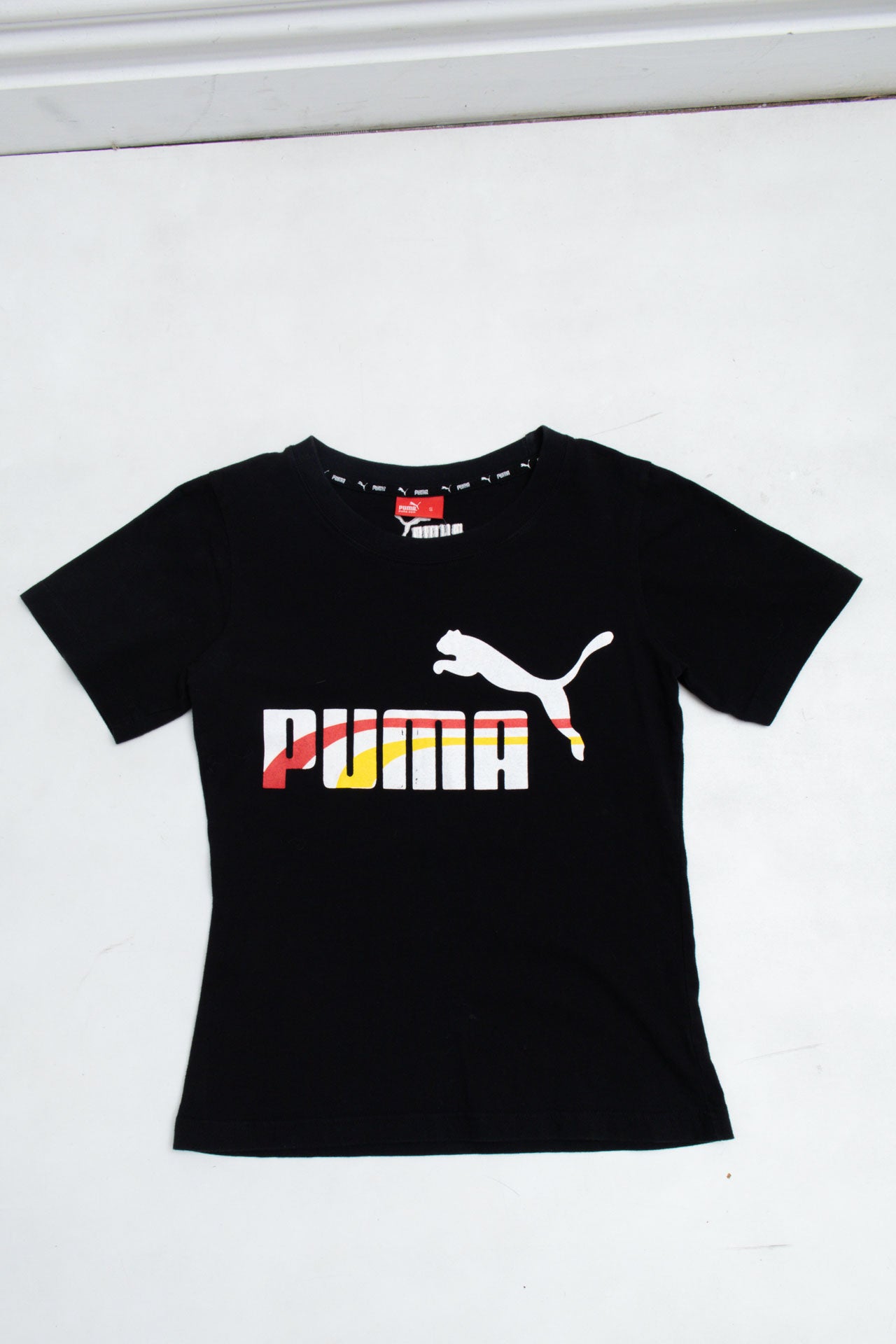 #66 Puma Black Tee | Shes The Man | Size 8