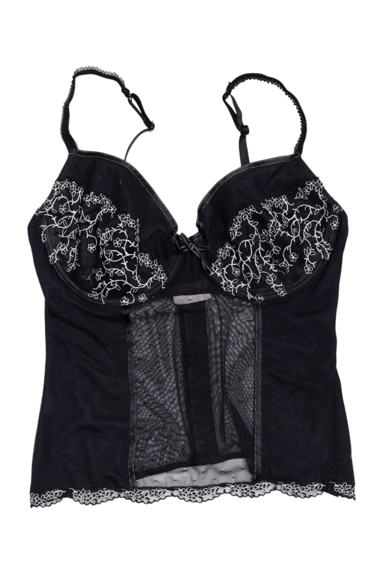 #81 floral lace black corset | c. 162 | size 16B