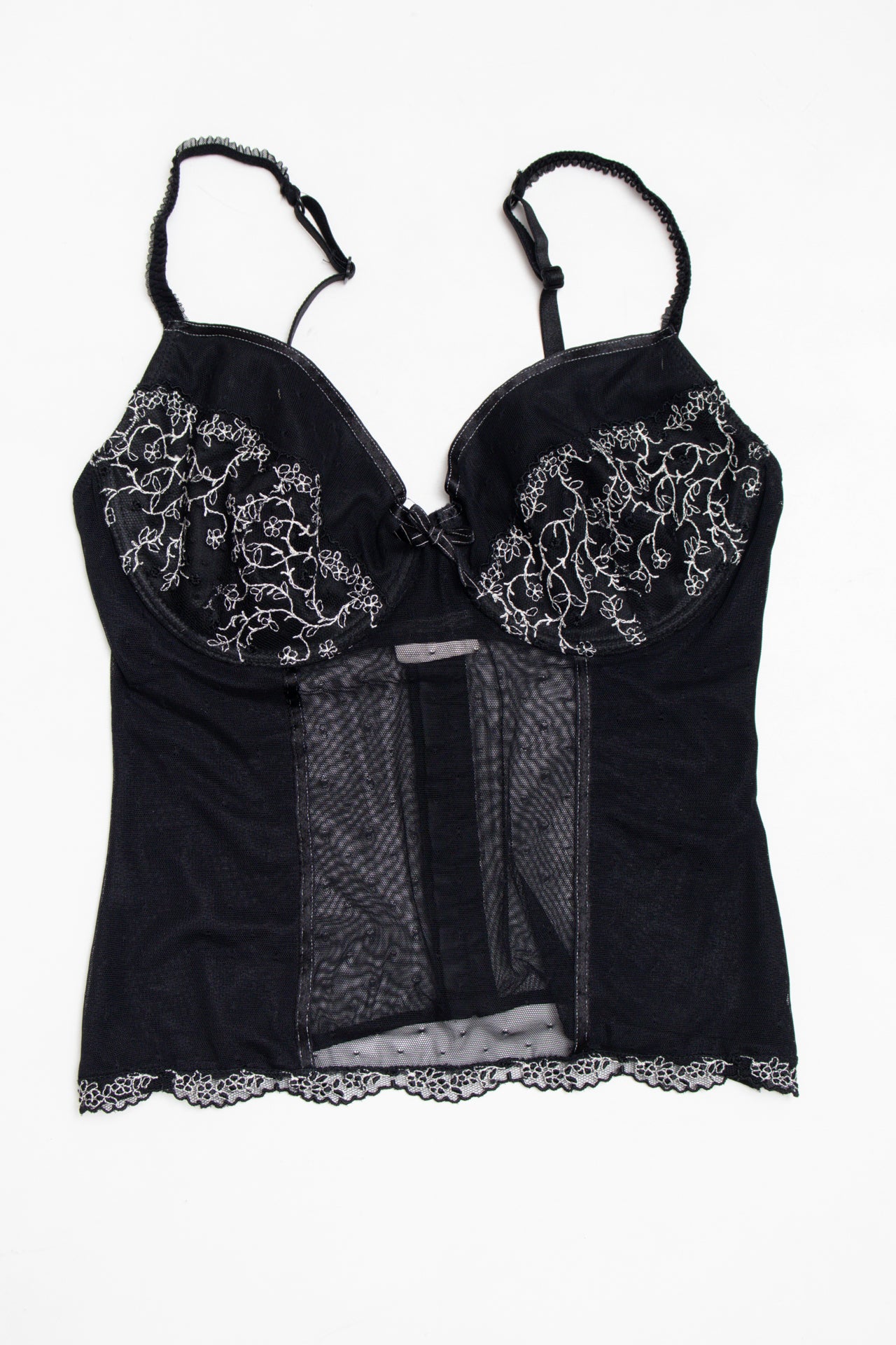 #81 floral lace black corset | c. 162 | size 16B