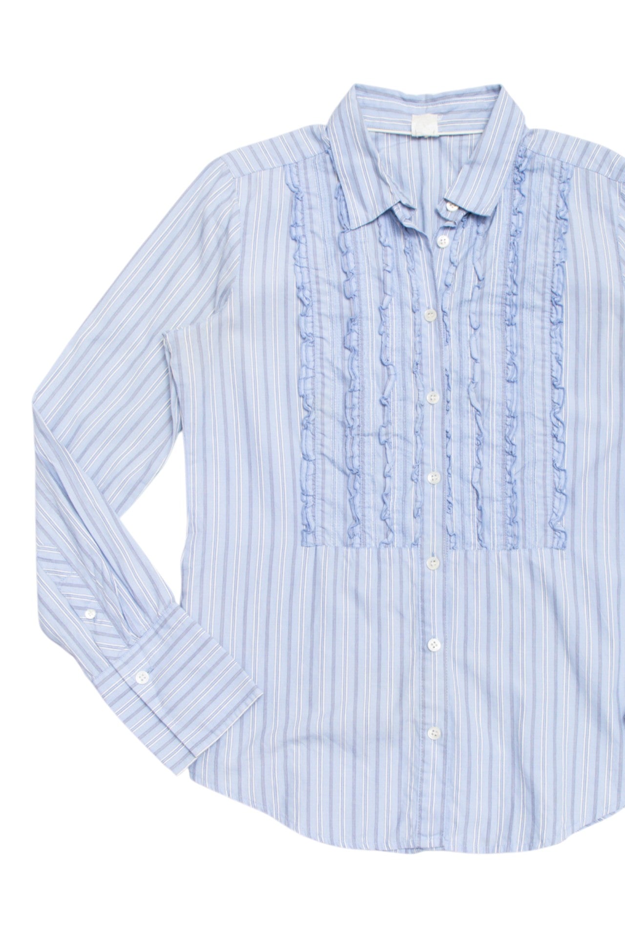 #101 J. crew cotton ruffled button up | c. 162 | size 8