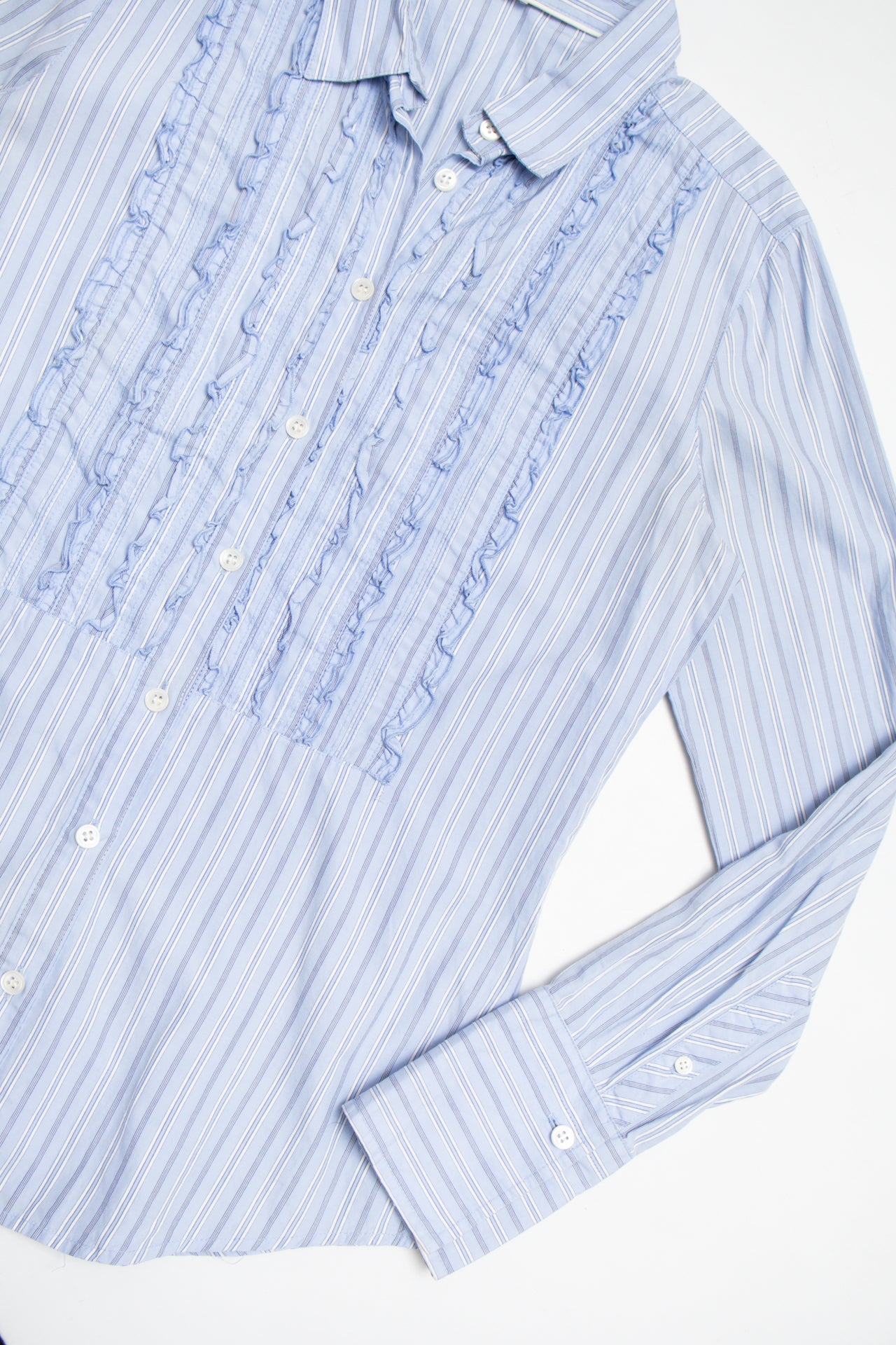 #101 J. crew cotton ruffled button up | c. 162 | size 8