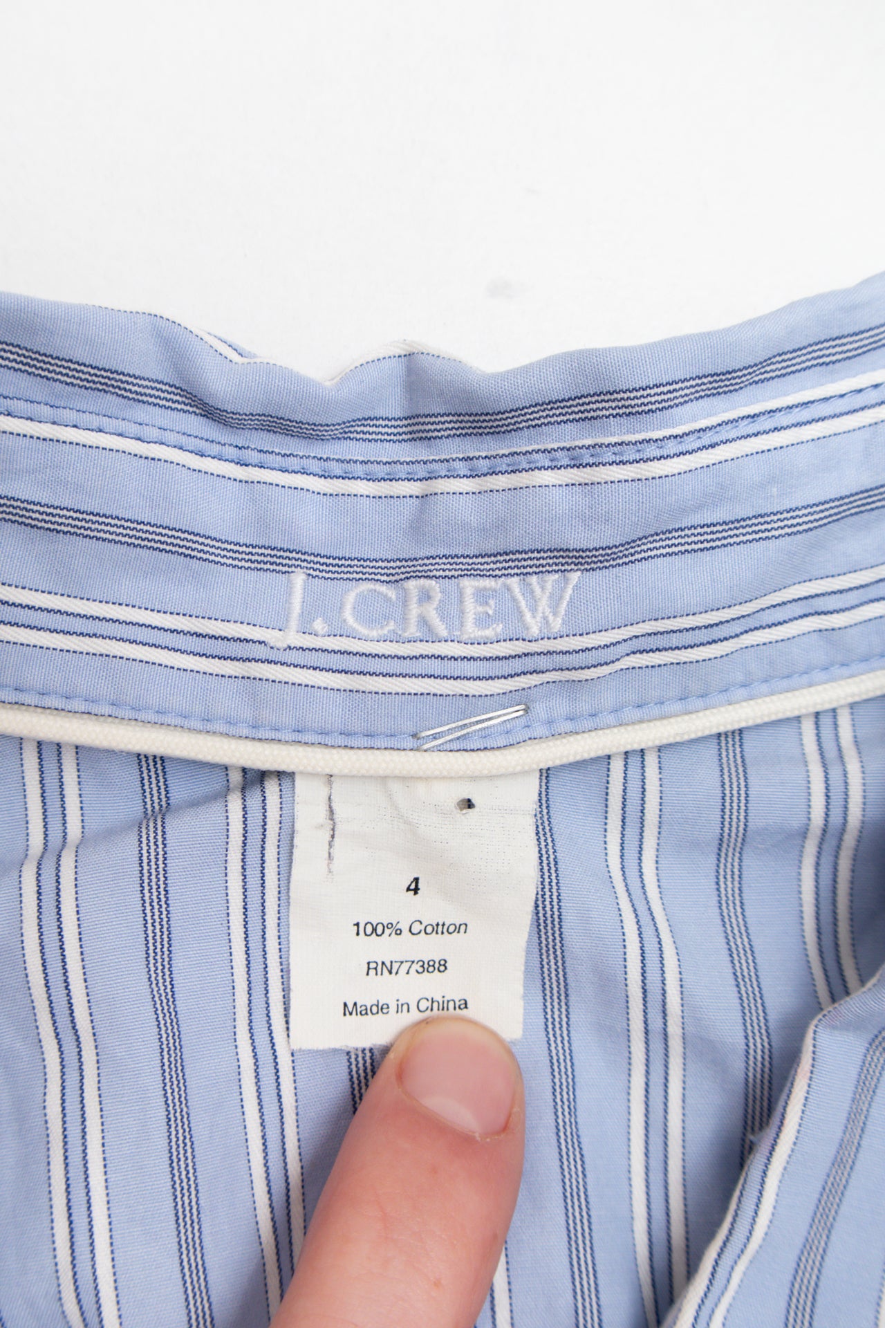 #101 J. crew cotton ruffled button up | c. 162 | size 8