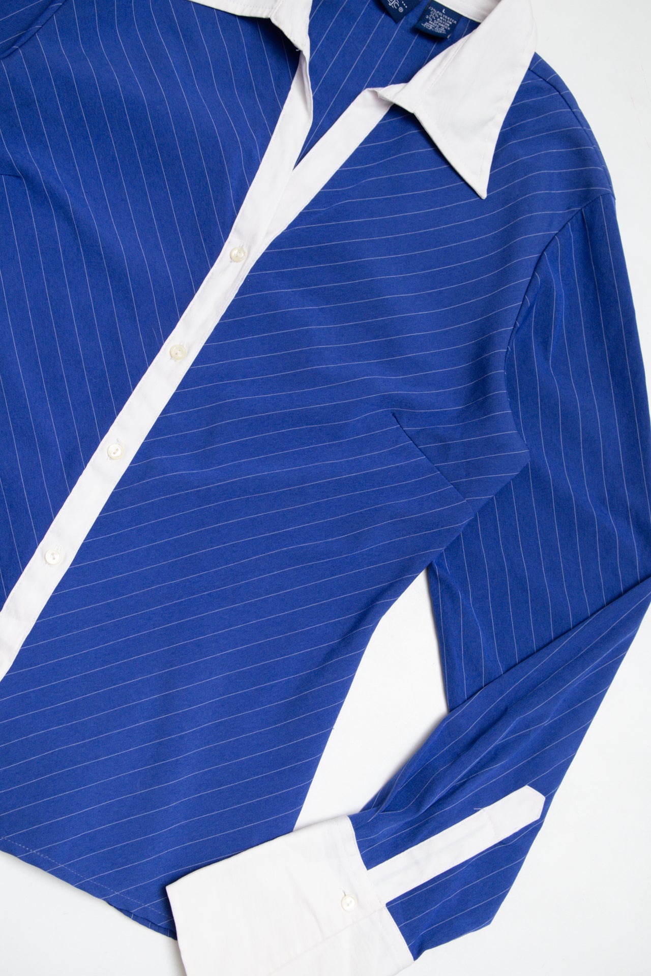 #102 So... GSJC pinstripe button up | c. 162 | size 12