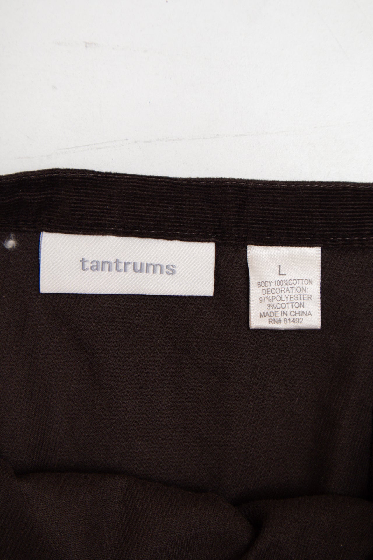 #111 Tantrums corduroy ruffled skirt | c. 162 | size 8