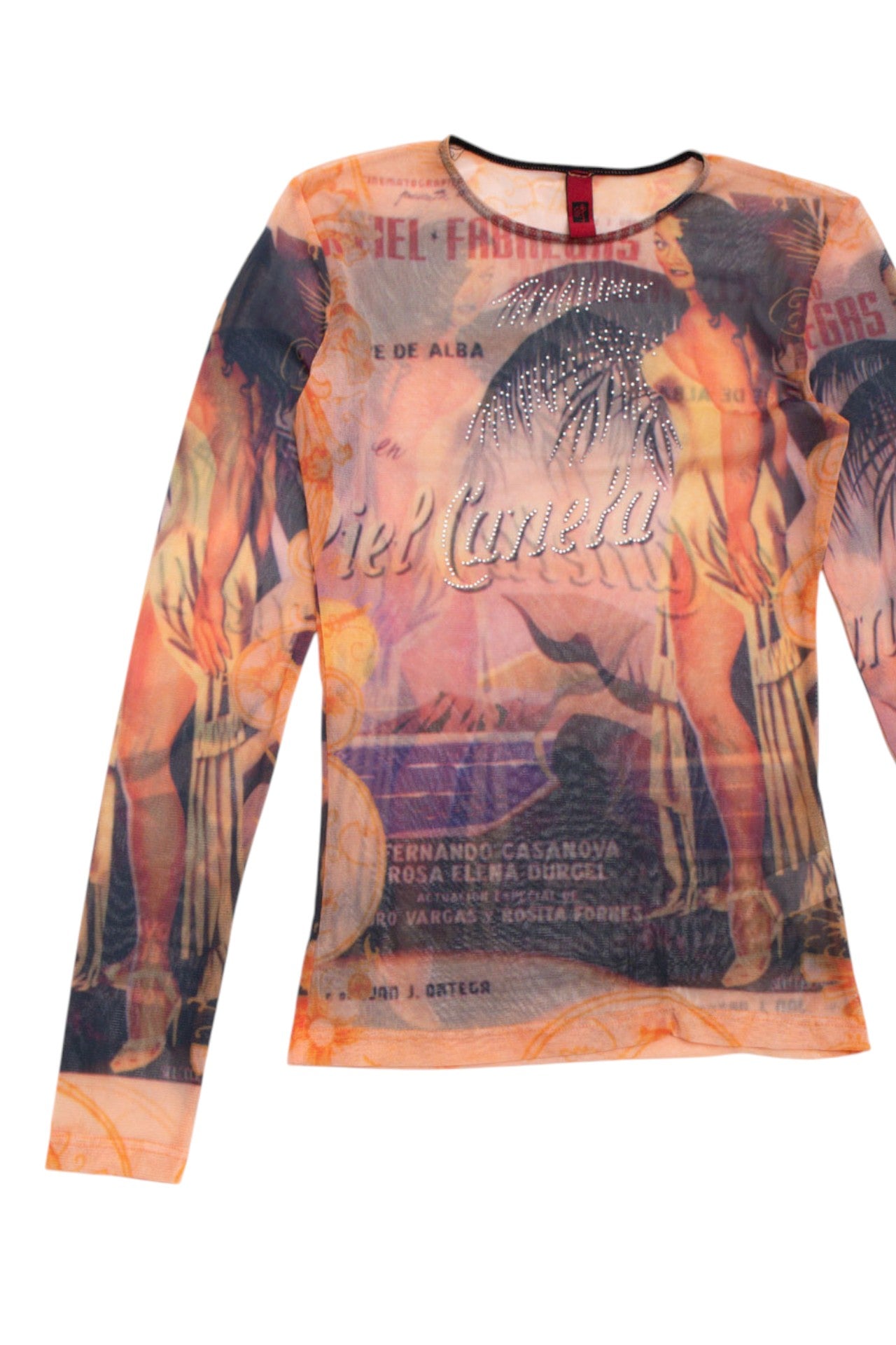 #97 paradise mesh statement top | c. 155 | size 8/10