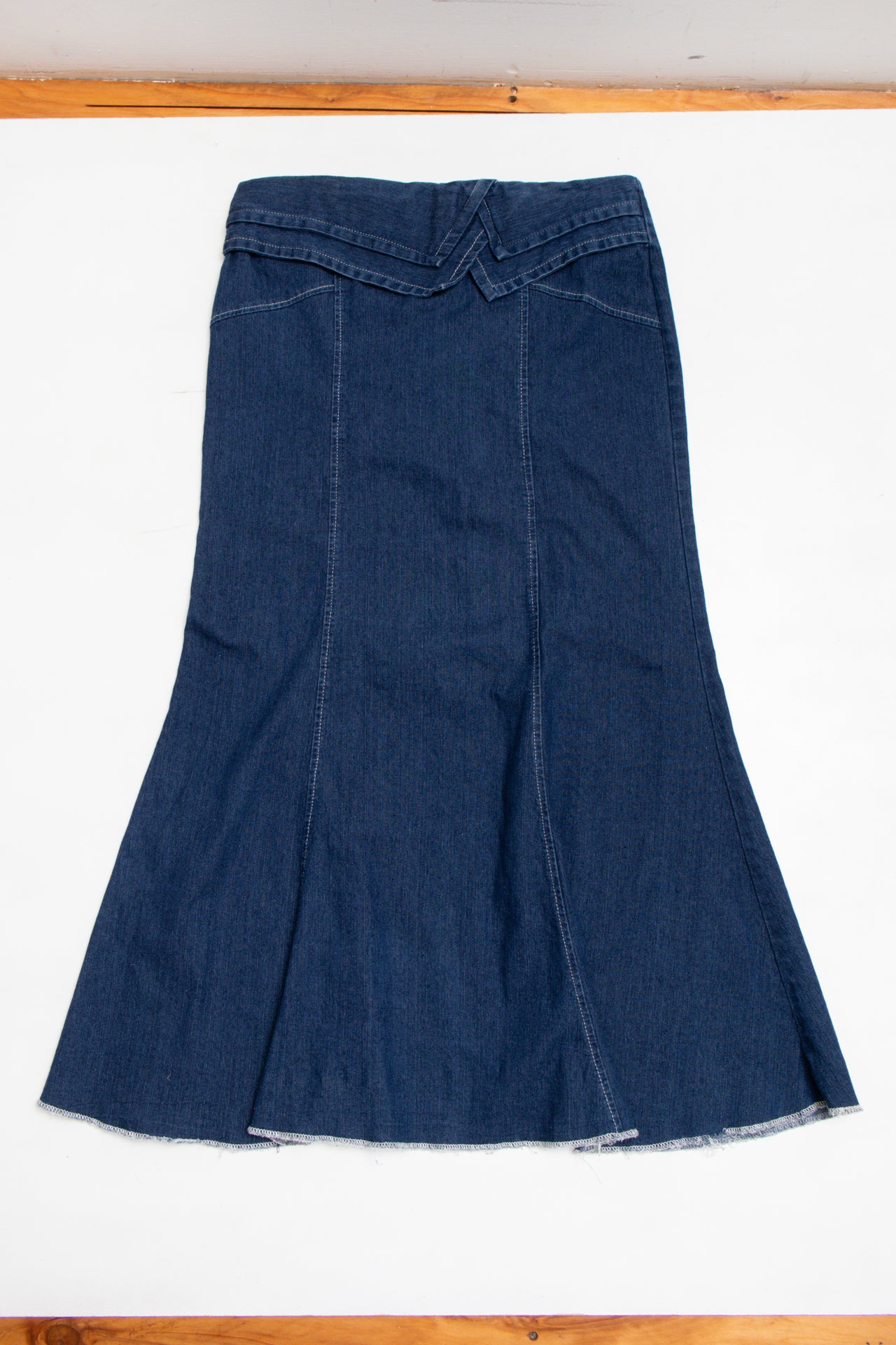 #124 Lima Limon maxi denim skirt | c. 162 | size 10