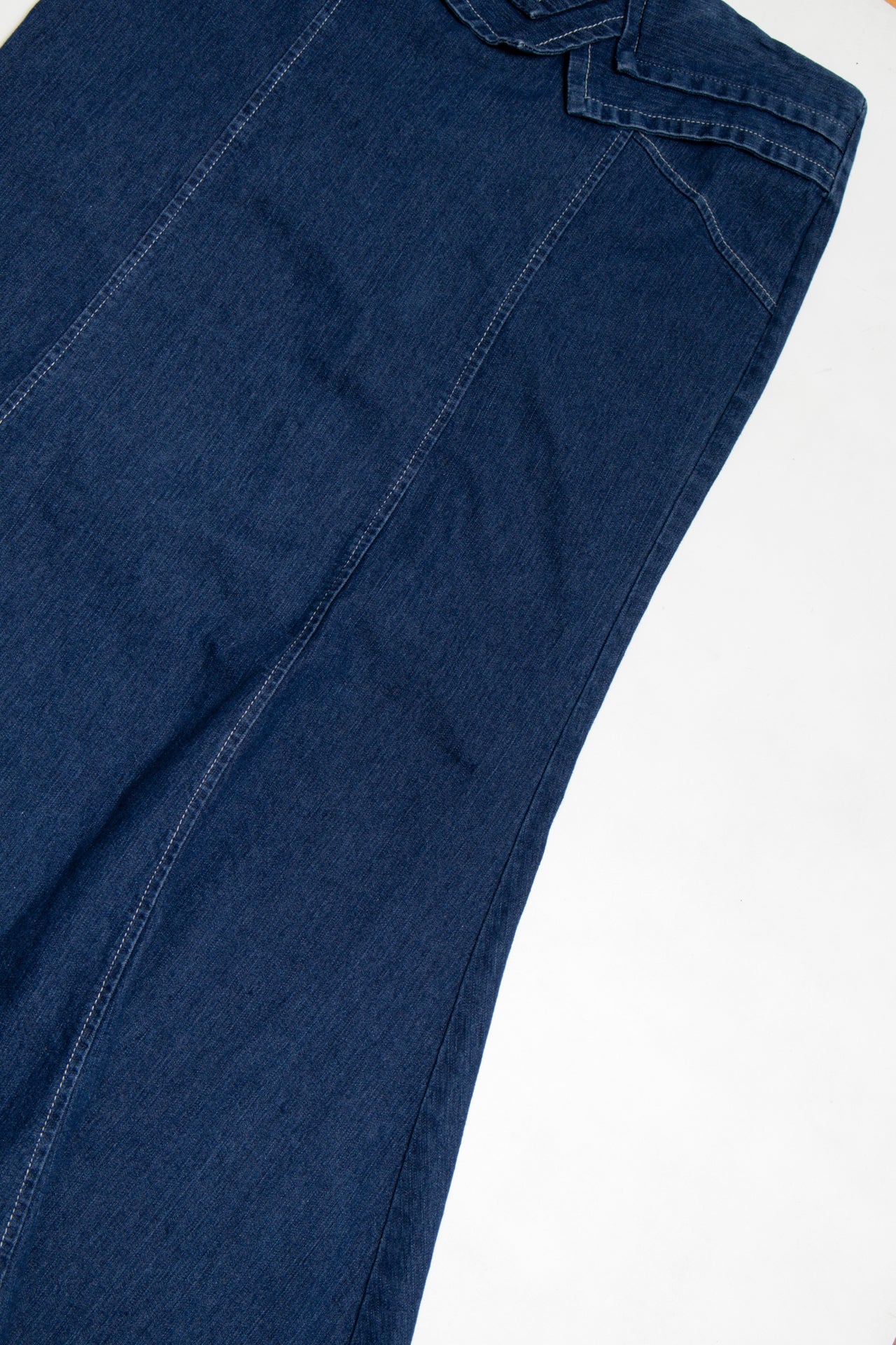 #124 Lima Limon maxi denim skirt | c. 162 | size 10