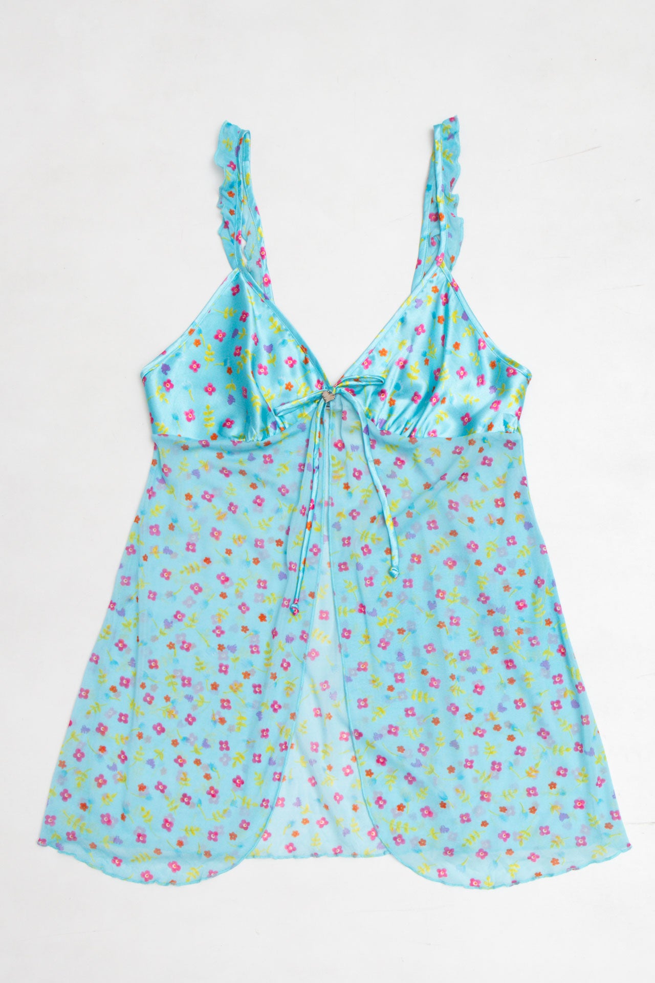 #65 Loveable Blue Floral Cami | Mermaid Festival | Size 10