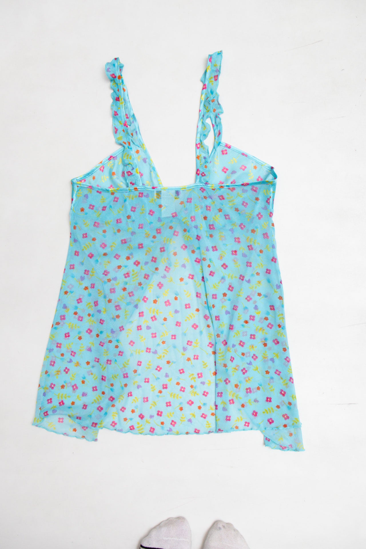 #65 Loveable Blue Floral Cami | Mermaid Festival | Size 10