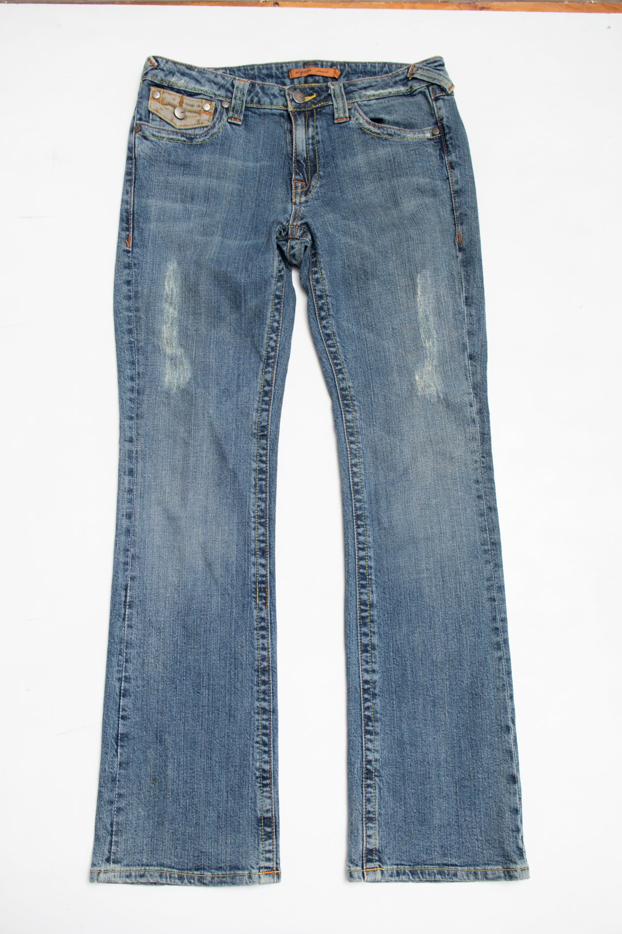 #147 Vigoss distressed denim light wash jeans | c. 162 | size 8/10