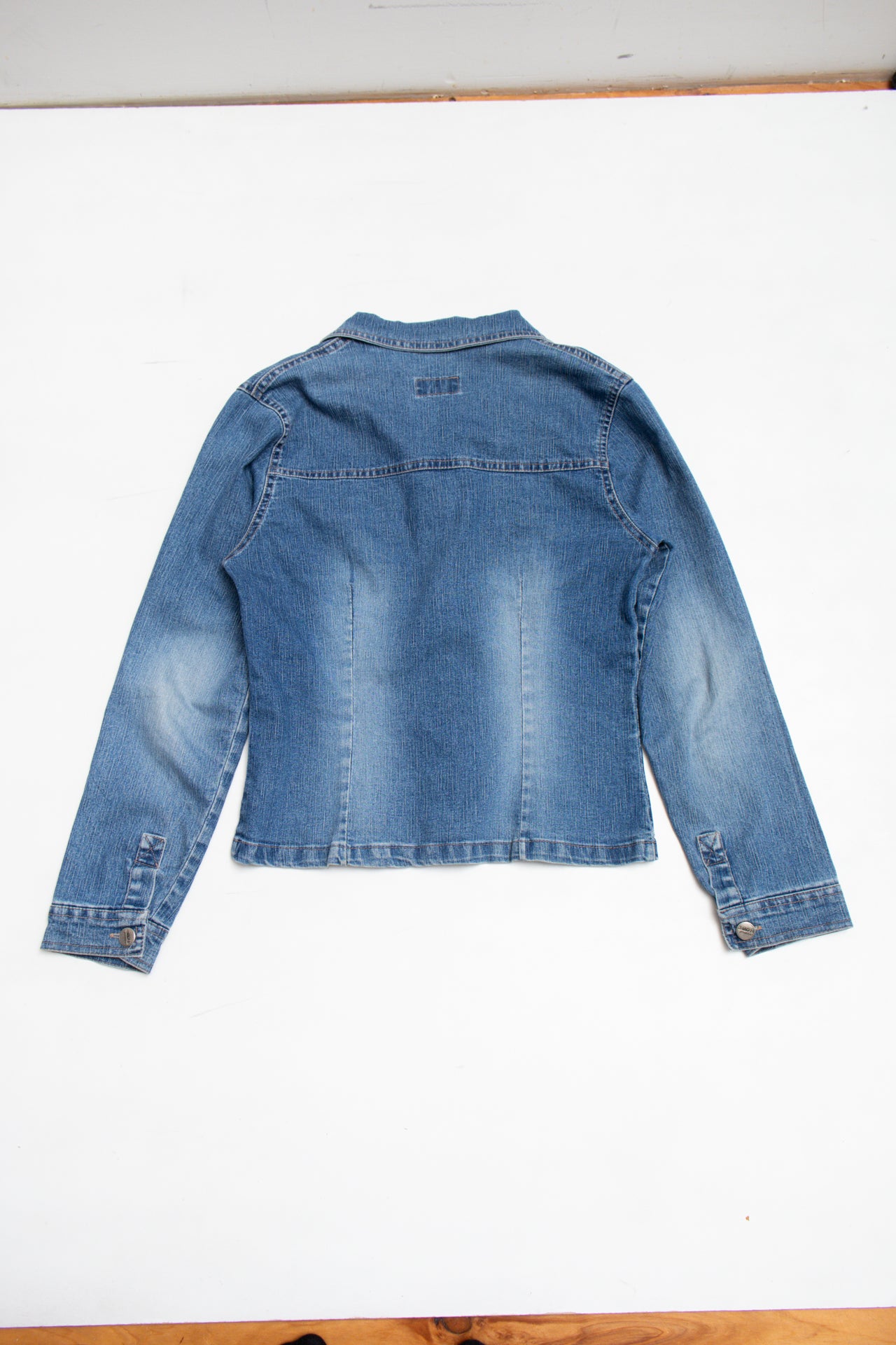 #161 ELE Gant cropped denim jacket | c. 162 | size 8