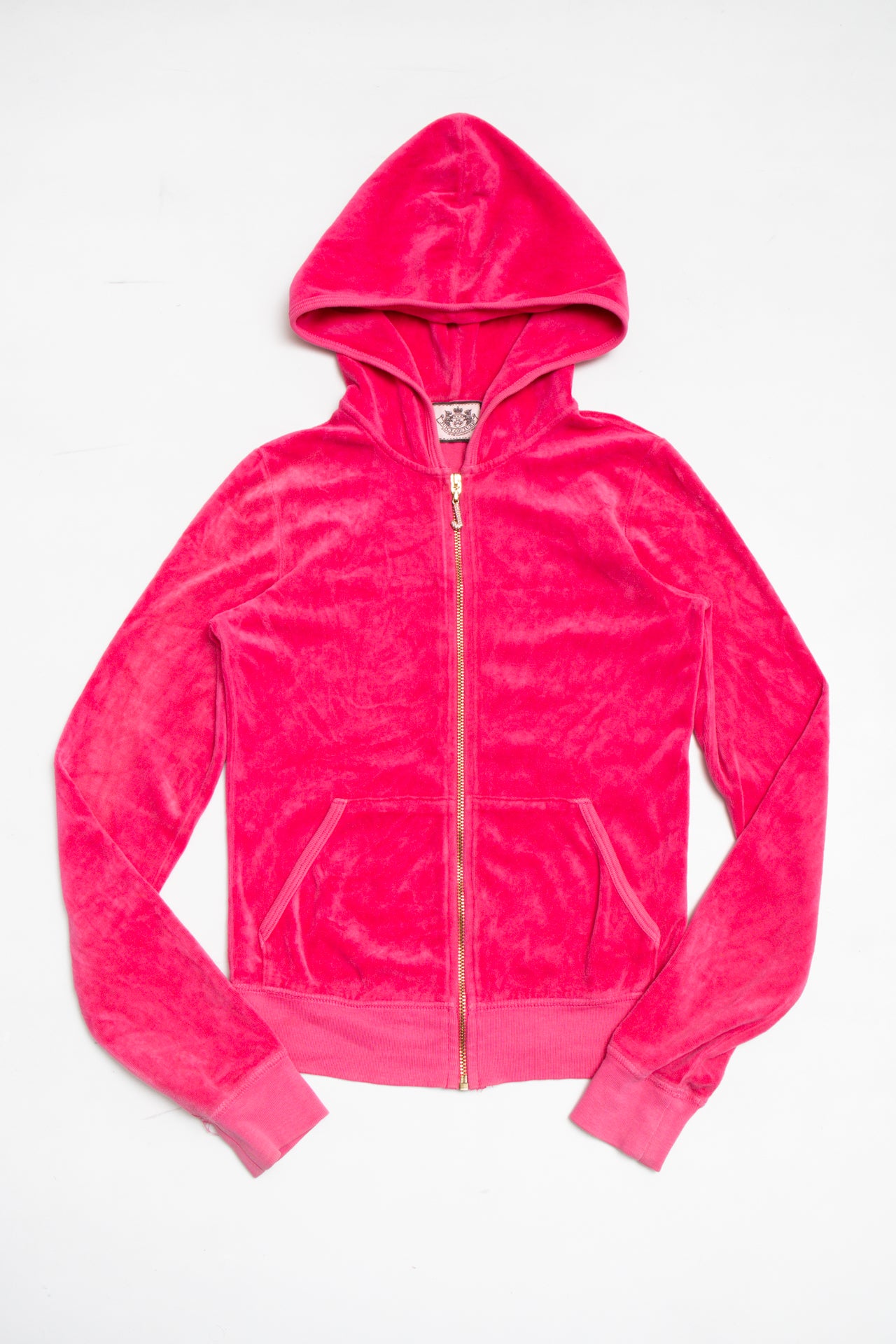 #163 USA made Juicy Couture pink zip up hoodie | c. 162 | size 8
