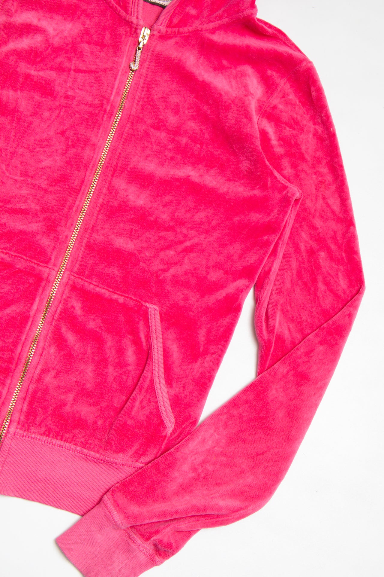 #163 USA made Juicy Couture pink zip up hoodie | c. 162 | size 8