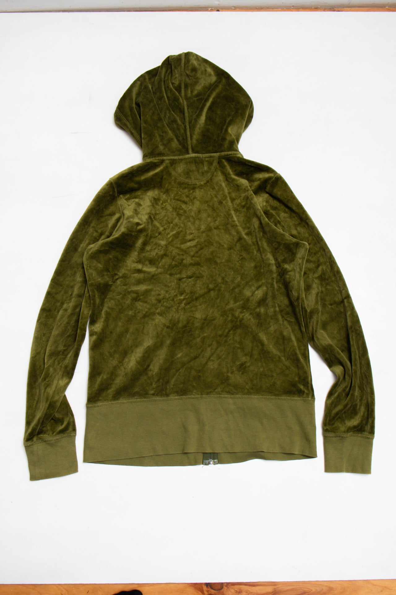 #165 USA made Juicy Couture green zip up hoodie | c. 162 | size 12