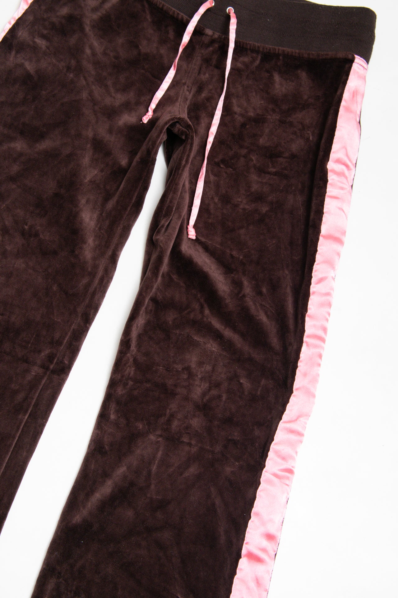#188 Bebe patch work velour pants | c. 162 | size 6