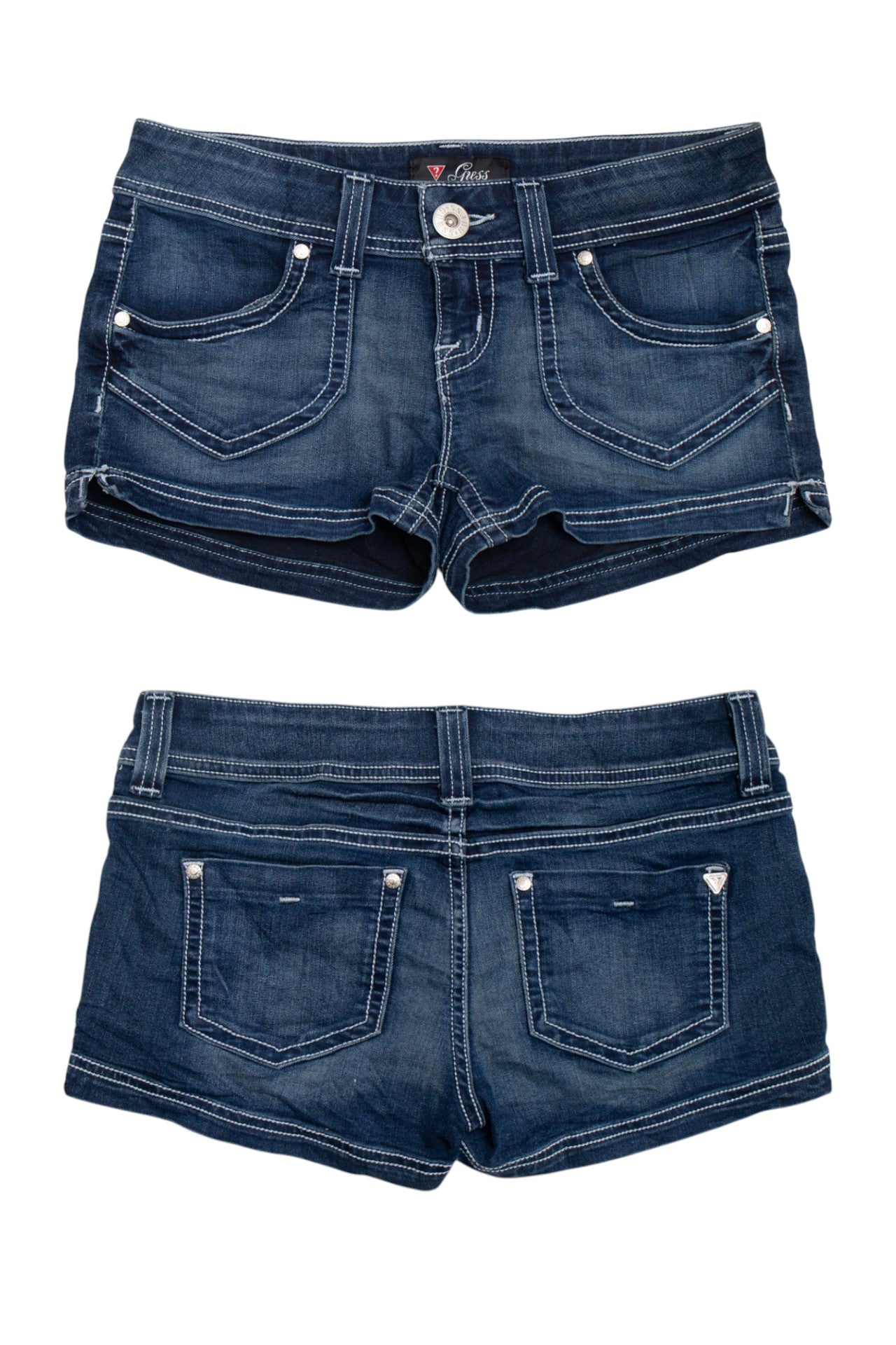 #190 Guess dark wash denim mini shorts | c. 162 | size 6
