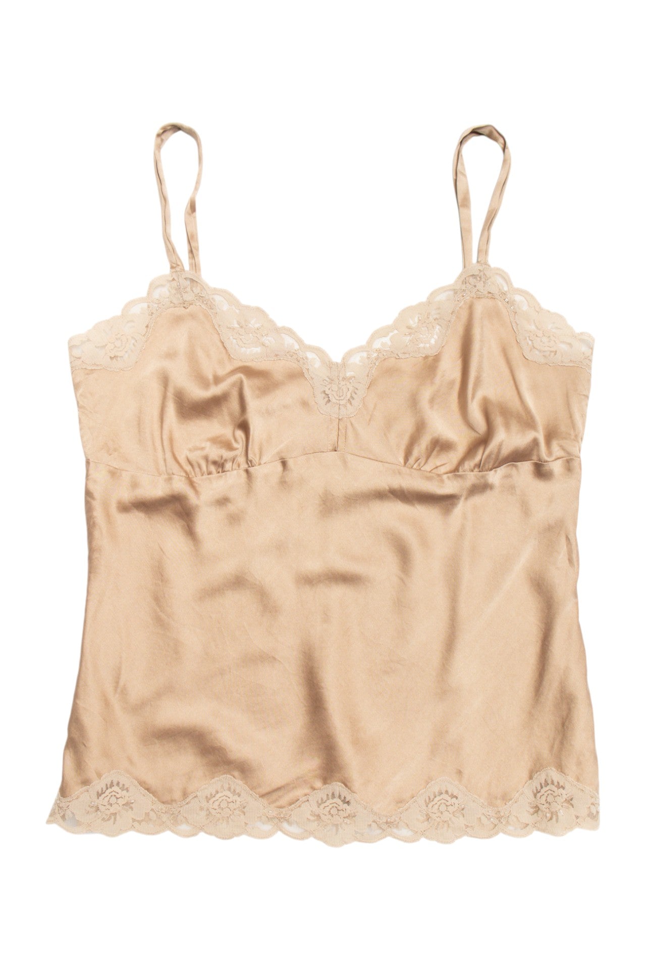 #195 Karen Kane silk lace trim cami | c. 162 | size 10