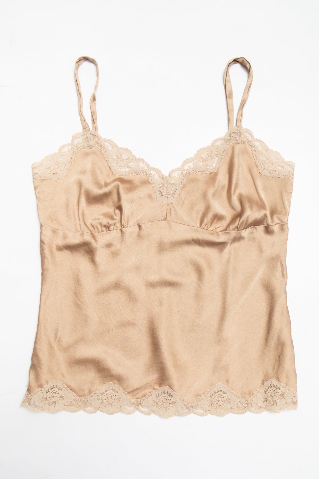 #195 Karen Kane silk lace trim cami | c. 162 | size 10