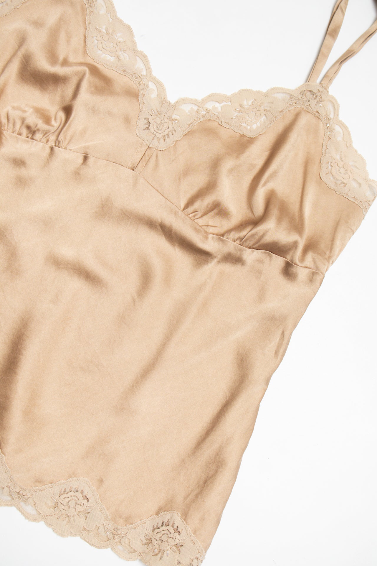 #195 Karen Kane silk lace trim cami | c. 162 | size 10