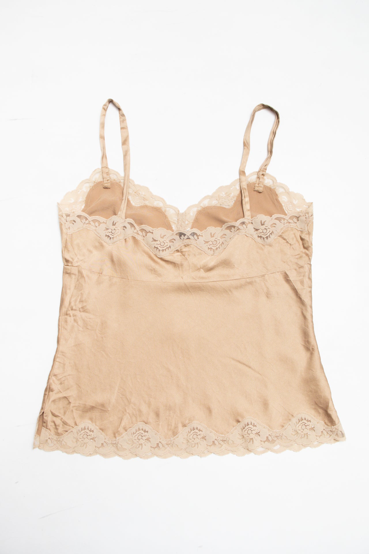 #195 Karen Kane silk lace trim cami | c. 162 | size 10